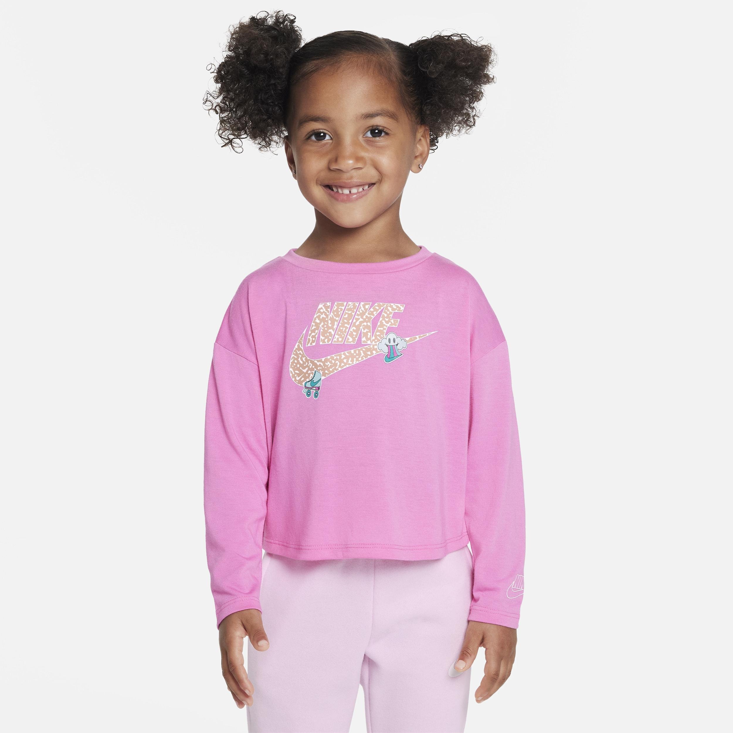 Nike Notebook Print Long Sleeve Knit Top Toddler Top by NIKE