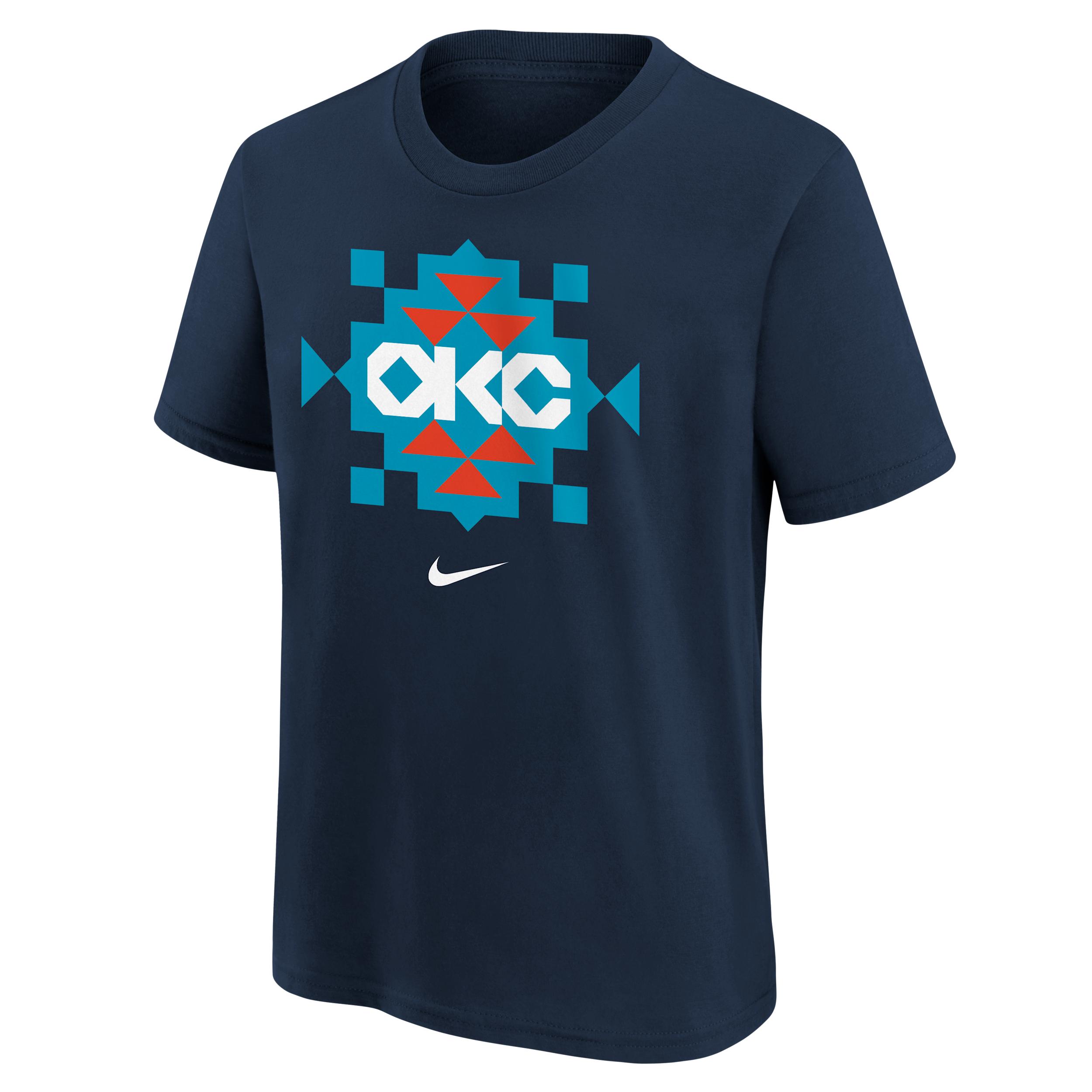 Nike Oklahoma City Thunder Essential City Edition Big Kidsâ Short-Sleeve T-Shirt by NIKE Nike Oklahoma City Thunder Essential City Edition Big Kidsâ Short-Sleeve T-Shirt by NIKE