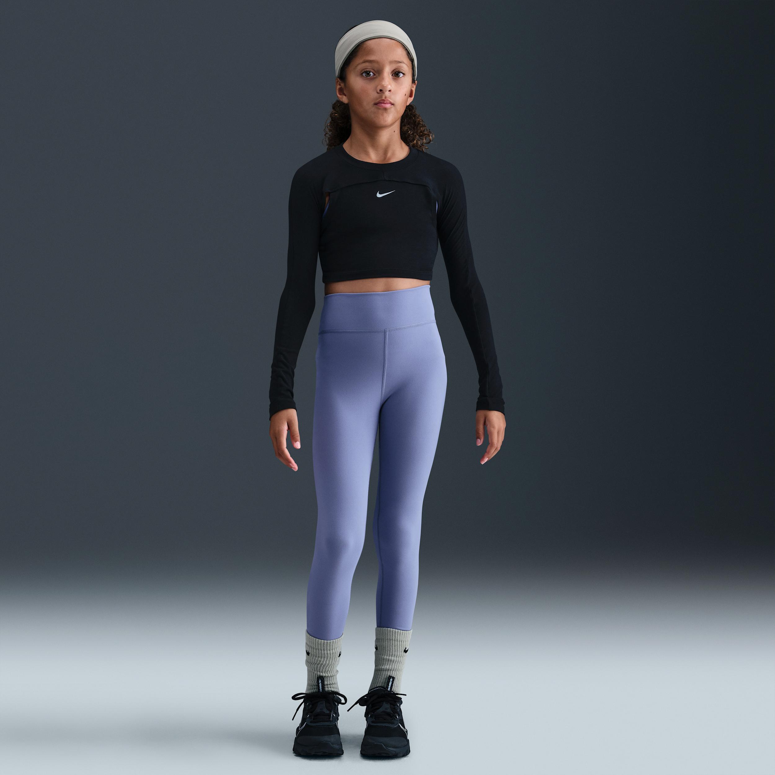 Nike One Big Kids' (Girls') Dri-FIT High-Waisted Leggings by NIKE