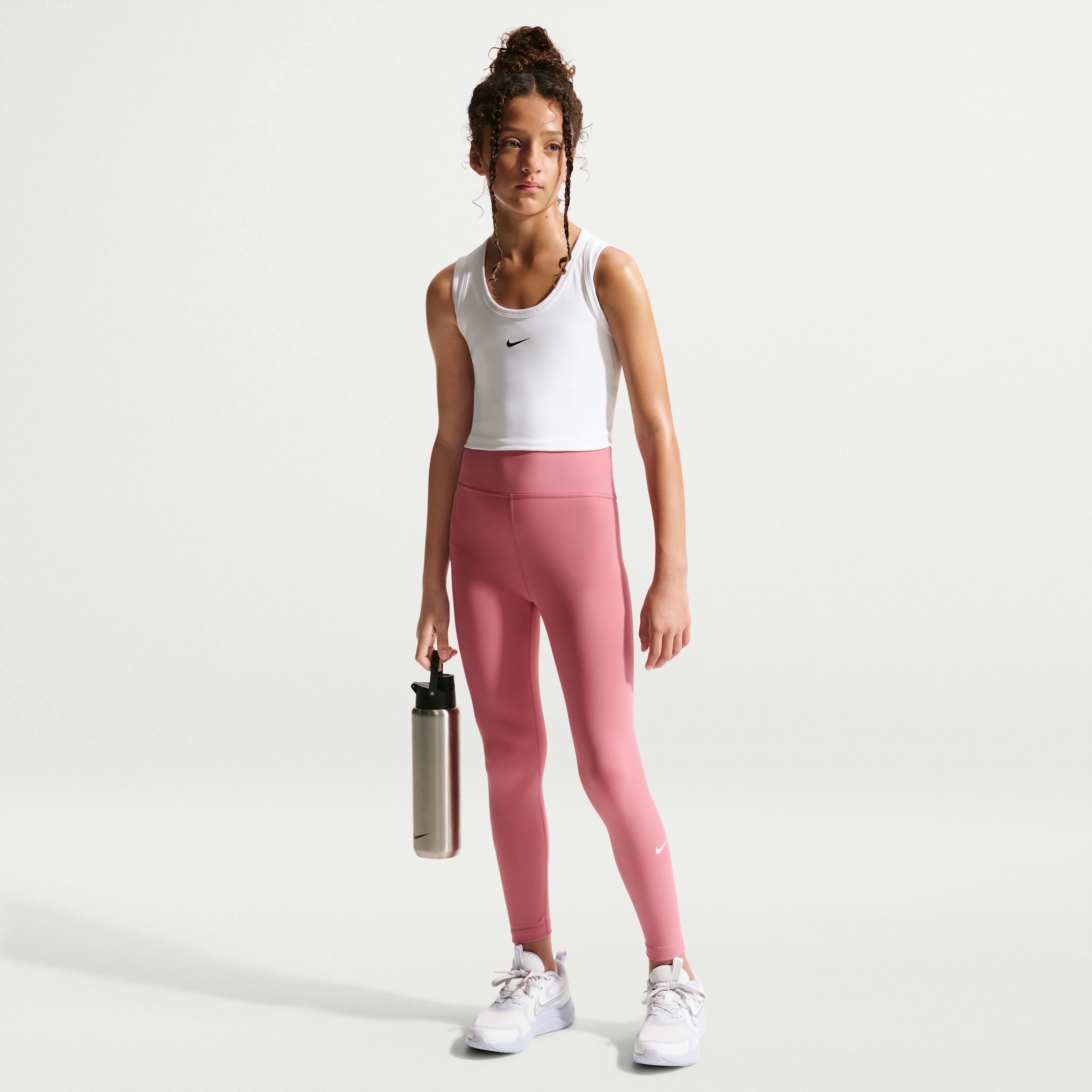 Nike One Big Kids' (Girls') Dri-FIT High-Waisted Leggings by NIKE