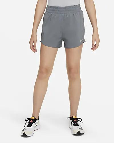 Nike One Big Kids' (Girls') Dri-FIT High-Waisted Woven Training Shorts by NIKE