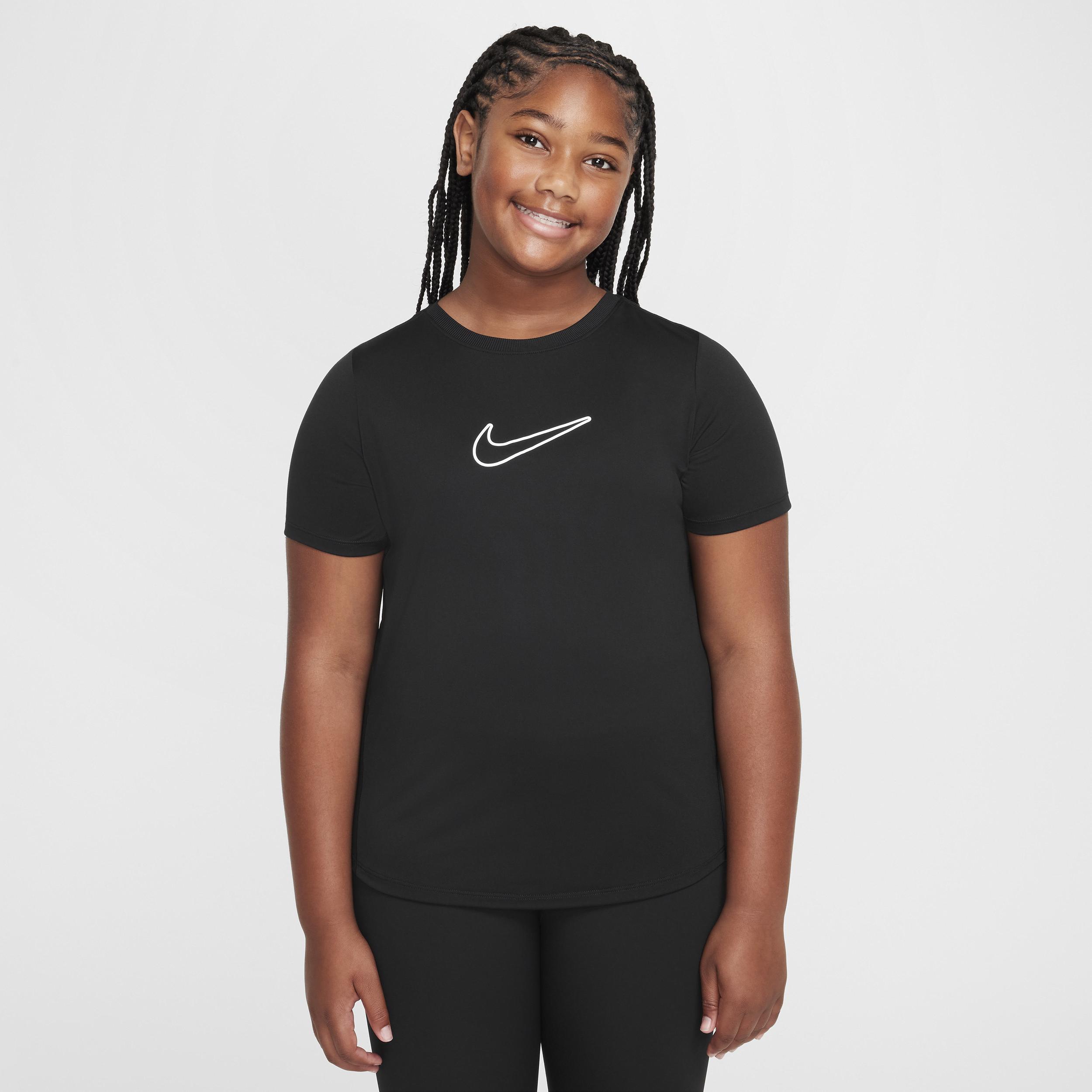 Nike One Big Kids' (Girls') Dri-FIT Short-Sleeve Training Top (Extended Size) by NIKE