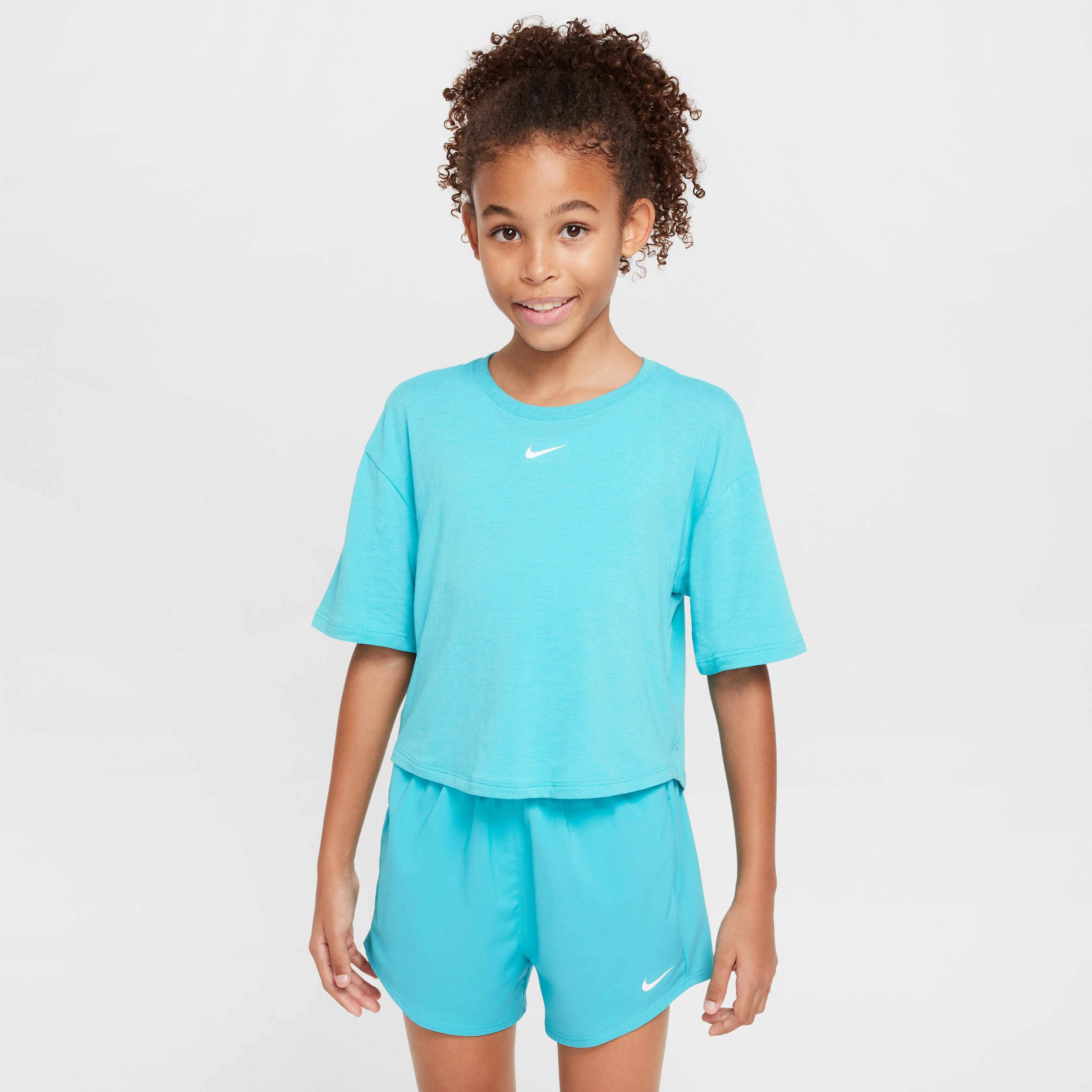 Nike One Relaxed Big Kids' (Girls') Dri-FIT Short-Sleeve Top by NIKE