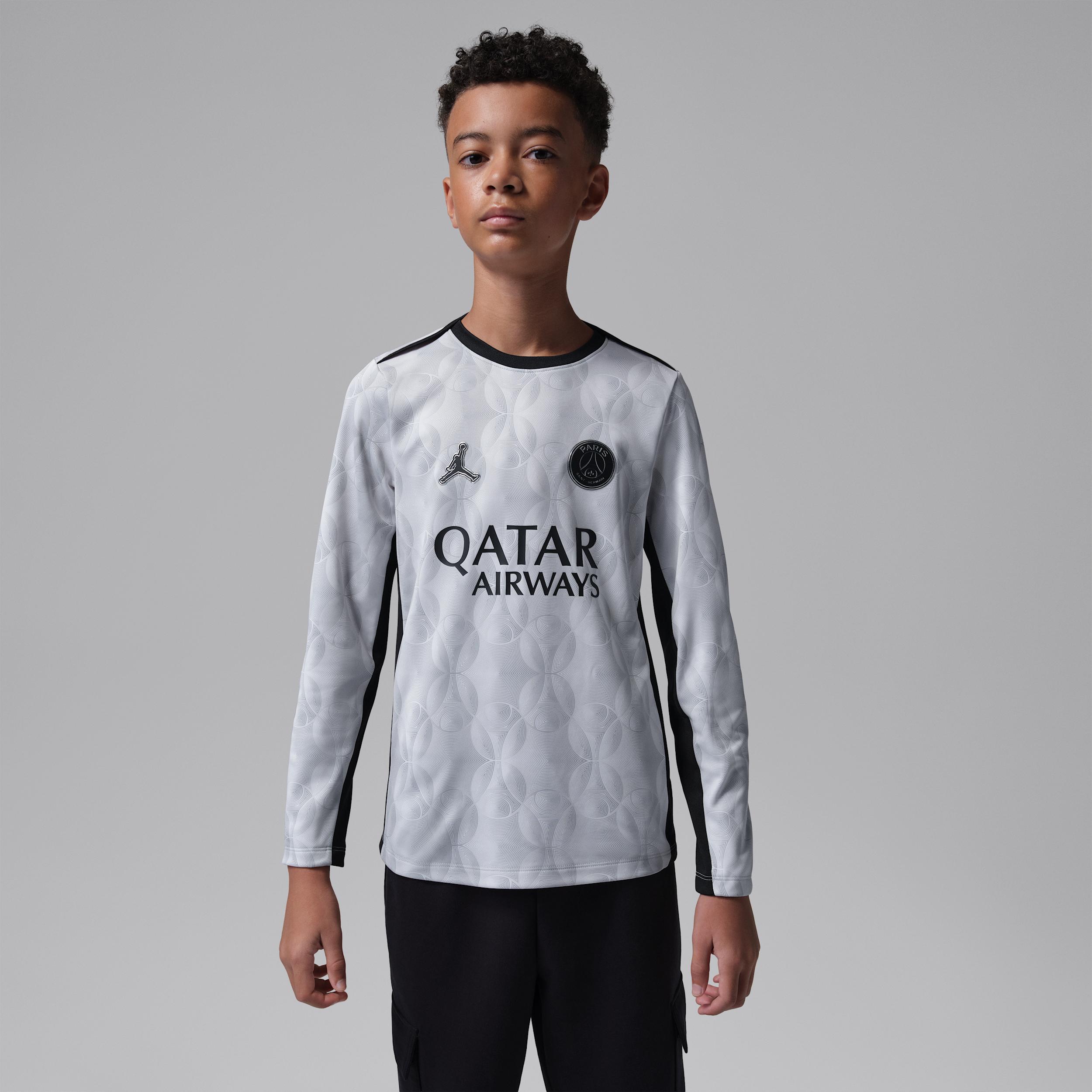Nike Paris Saint-Germain Academy Pro Night Edition Big Kids' Jordan Dri-FIT Soccer Long-Sleeve Pre-Match Top by NIKE