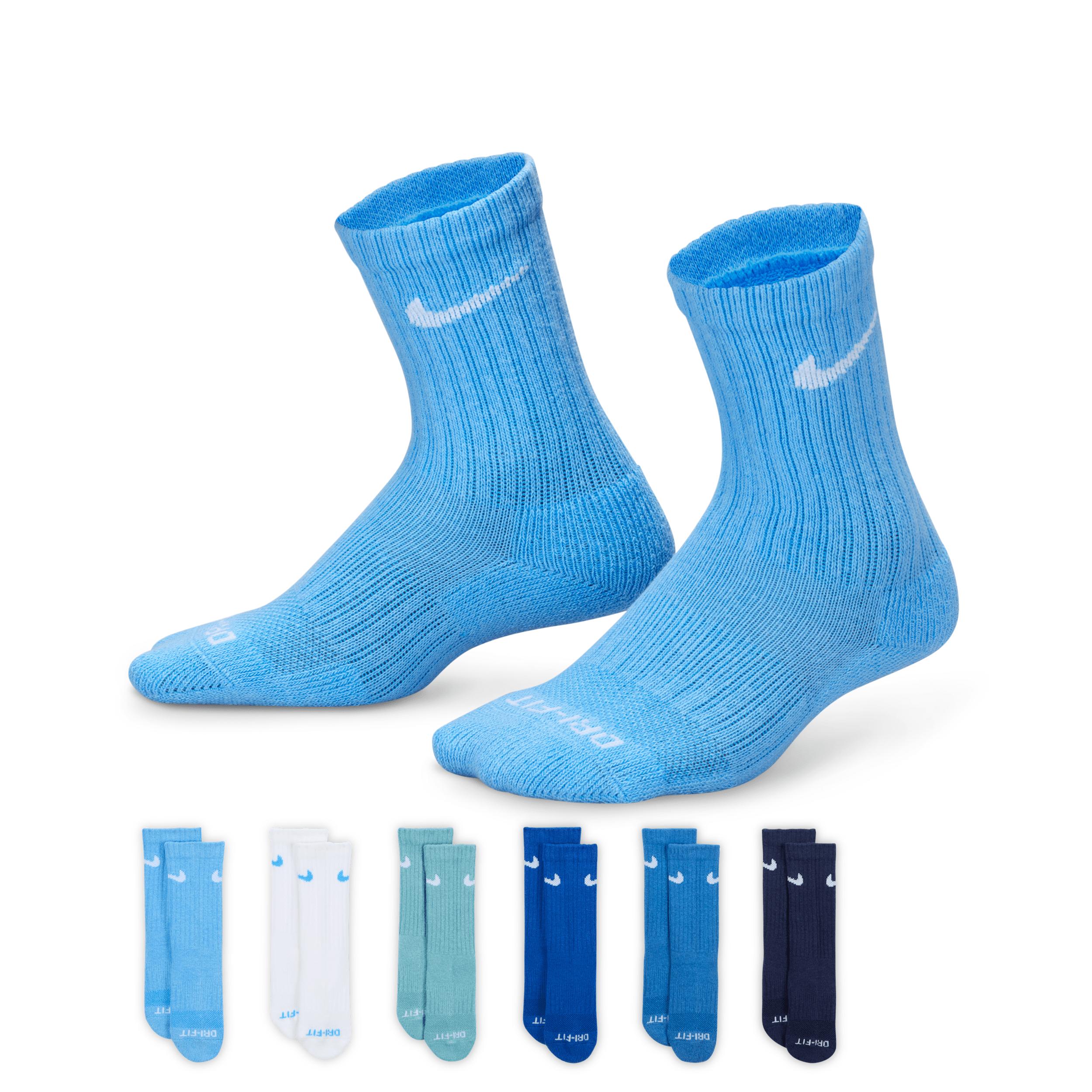 Nike Performance Basics Kids' Dri-FIT Crew Socks (6 Pairs) by NIKE