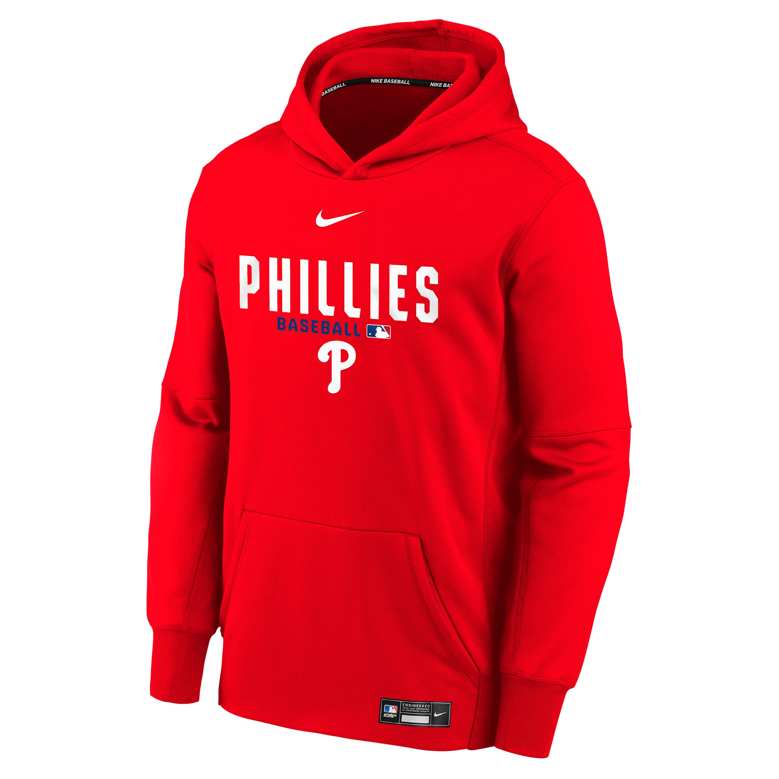 Nike Philadelphia Phillies Authentic Collection Big Kid's Therma-FIT MLB Hoodie by NIKE