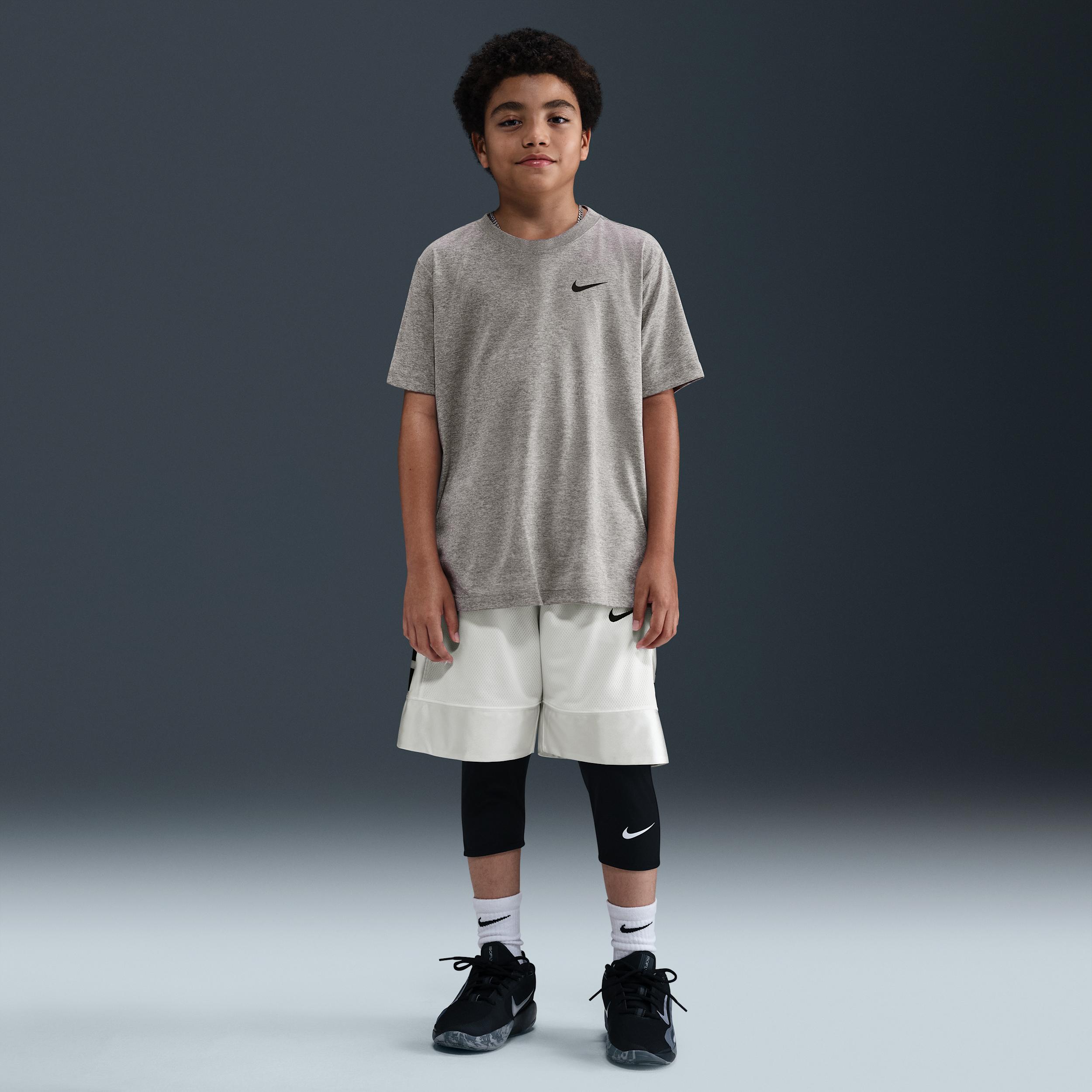 Nike Pro Big Kids' (Boys') Dri-FIT 3/4-Length Tights (Extended Size) by NIKE