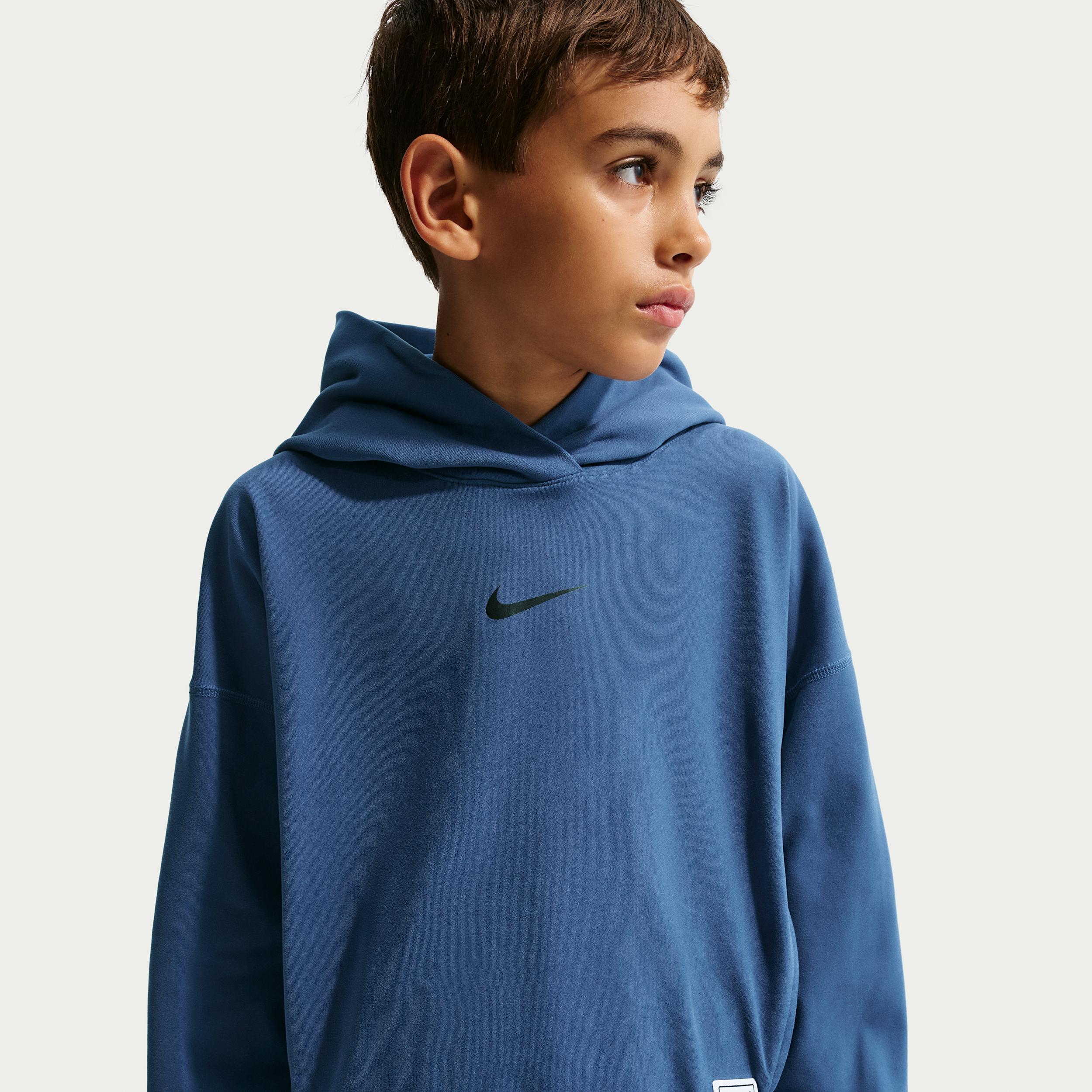 Nike Pro Big Kids' (Boys') Dri-FIT Fleece Pullover Hoodie by NIKE