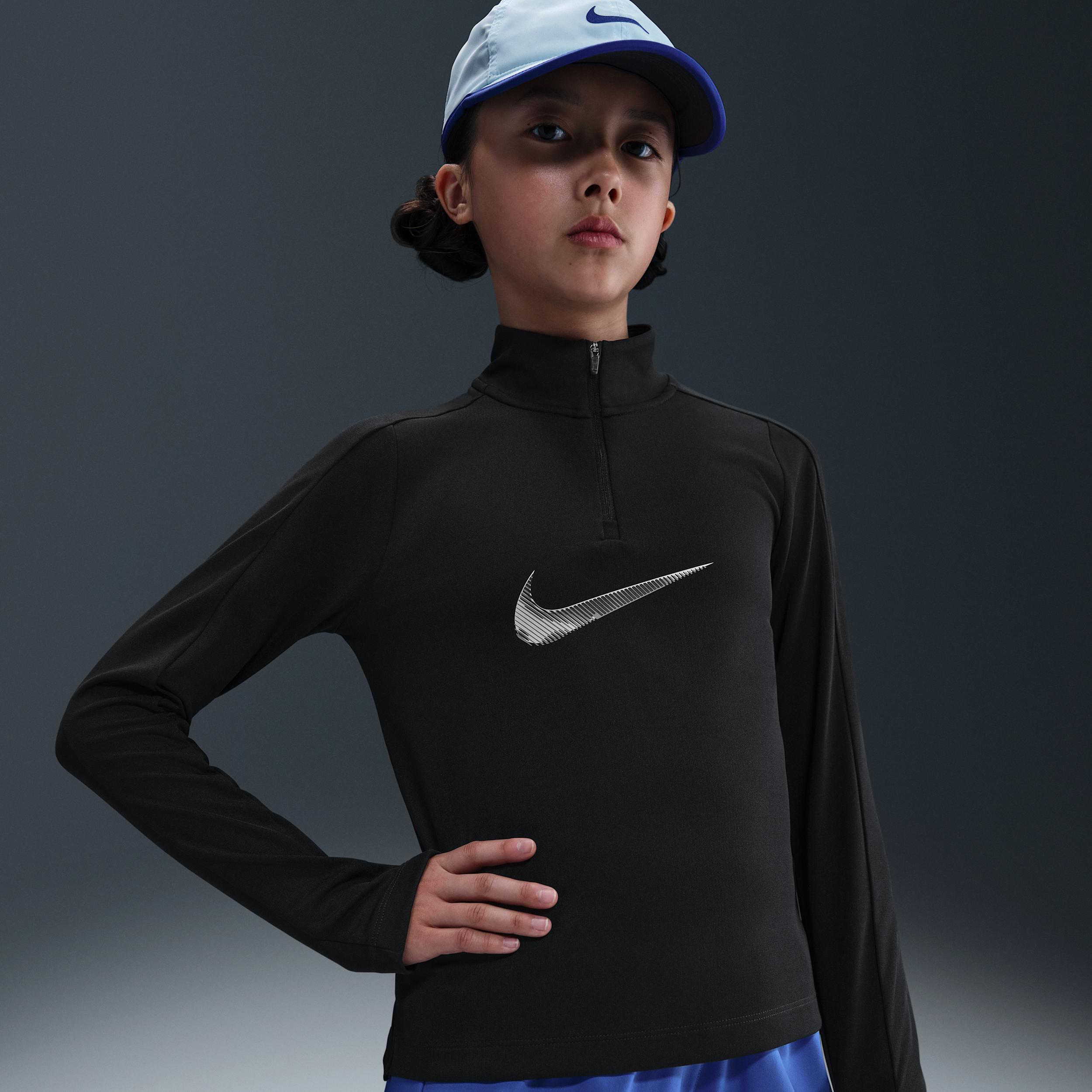 Nike Pro Big Kids' (Girls') Dri-FIT 1/4-Zip Top by NIKE