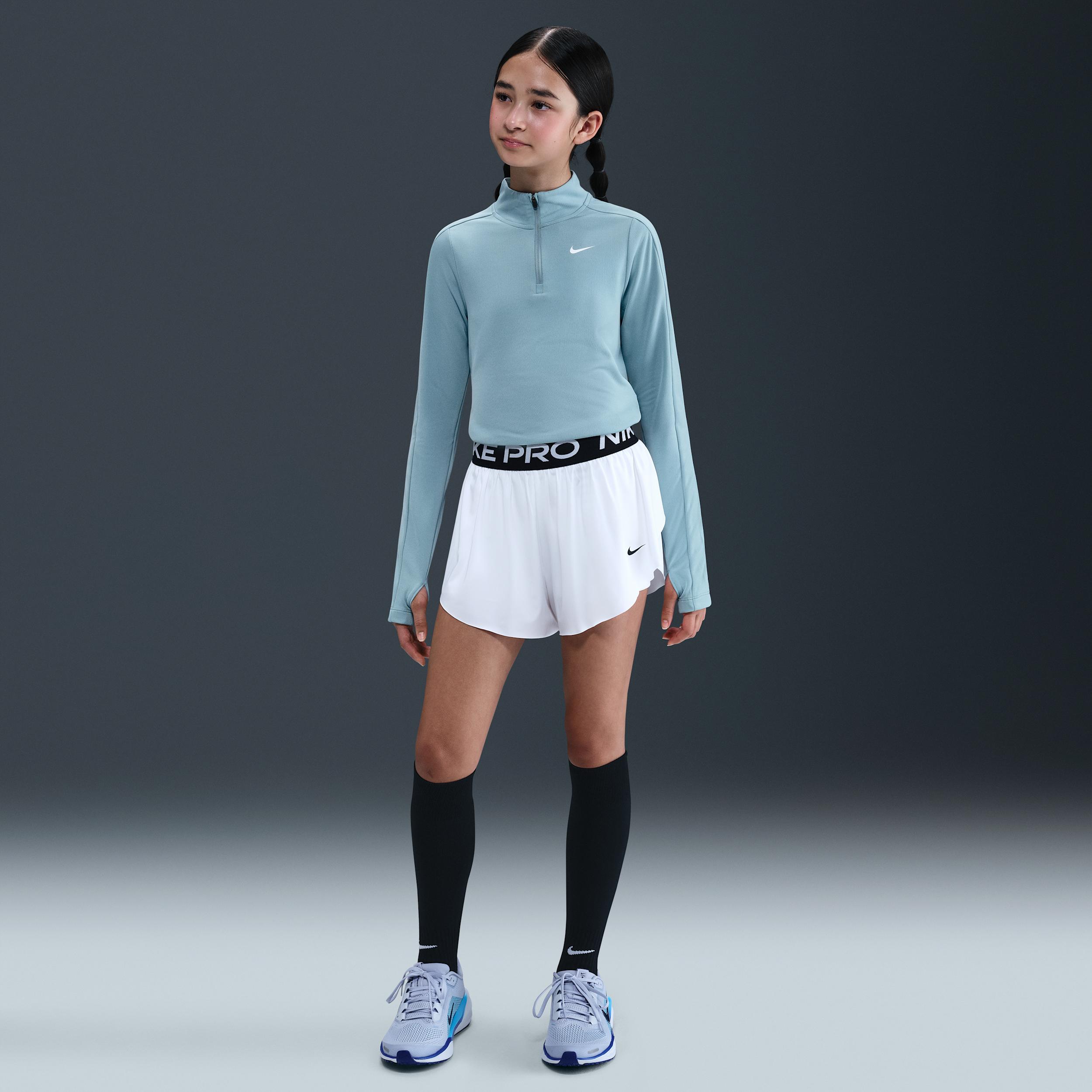 Nike Pro Big Kids' (Girls') Dri-FIT 2-in-1 Shorts by NIKE