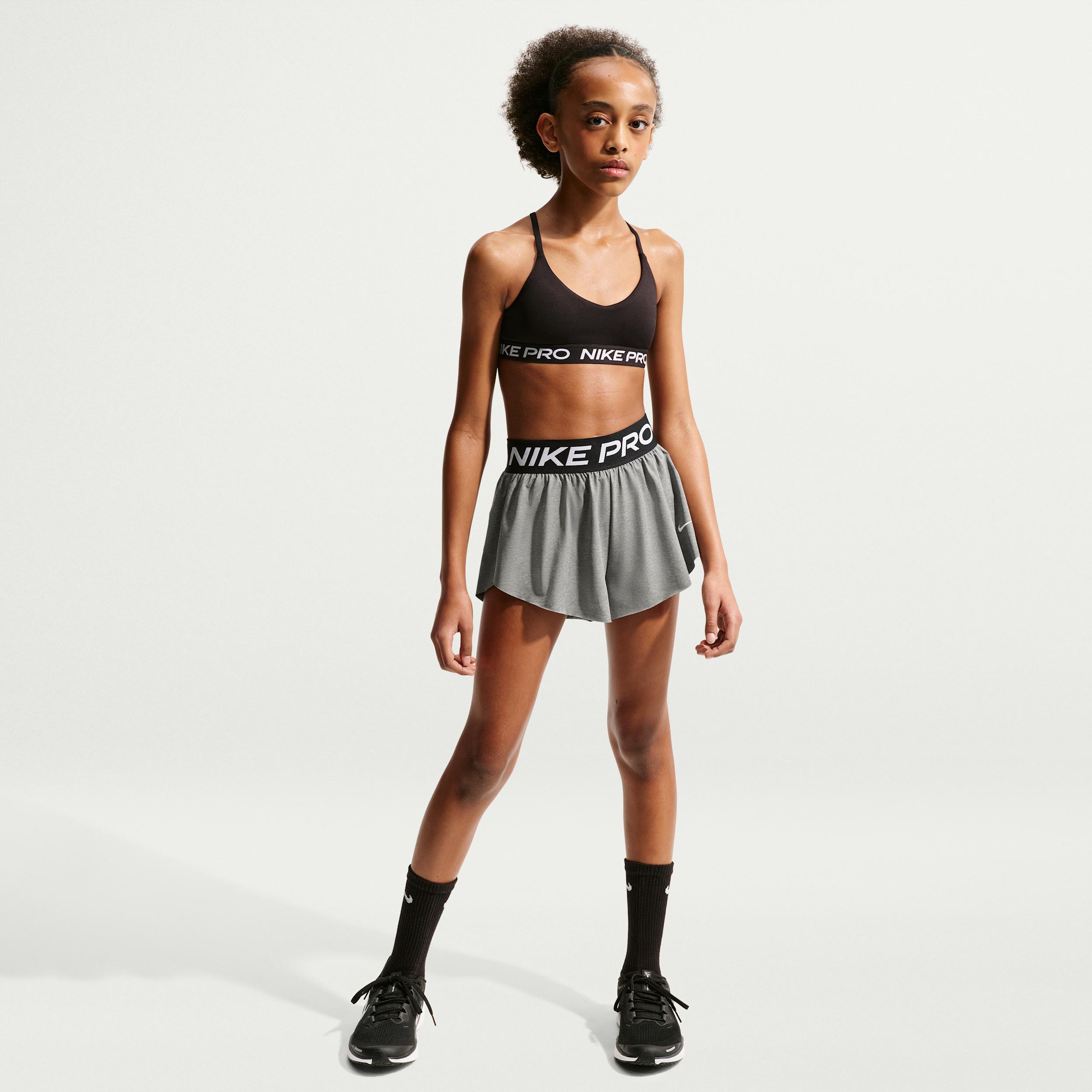 Nike Pro Big Kids' (Girls') Dri-FIT 2-in-1 Shorts by NIKE