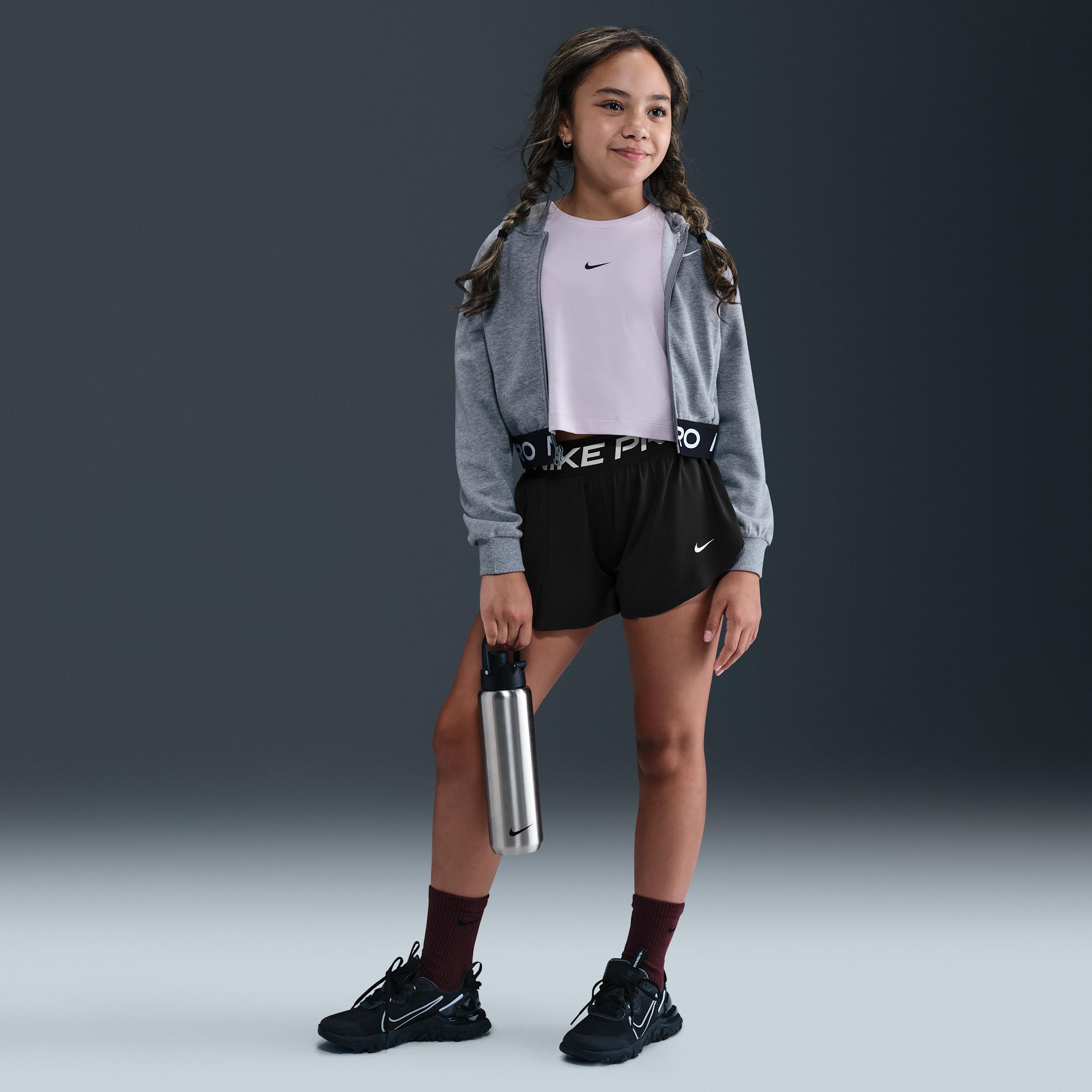 Nike Pro Big Kids' (Girls') Dri-FIT 2-in-1 Shorts by NIKE
