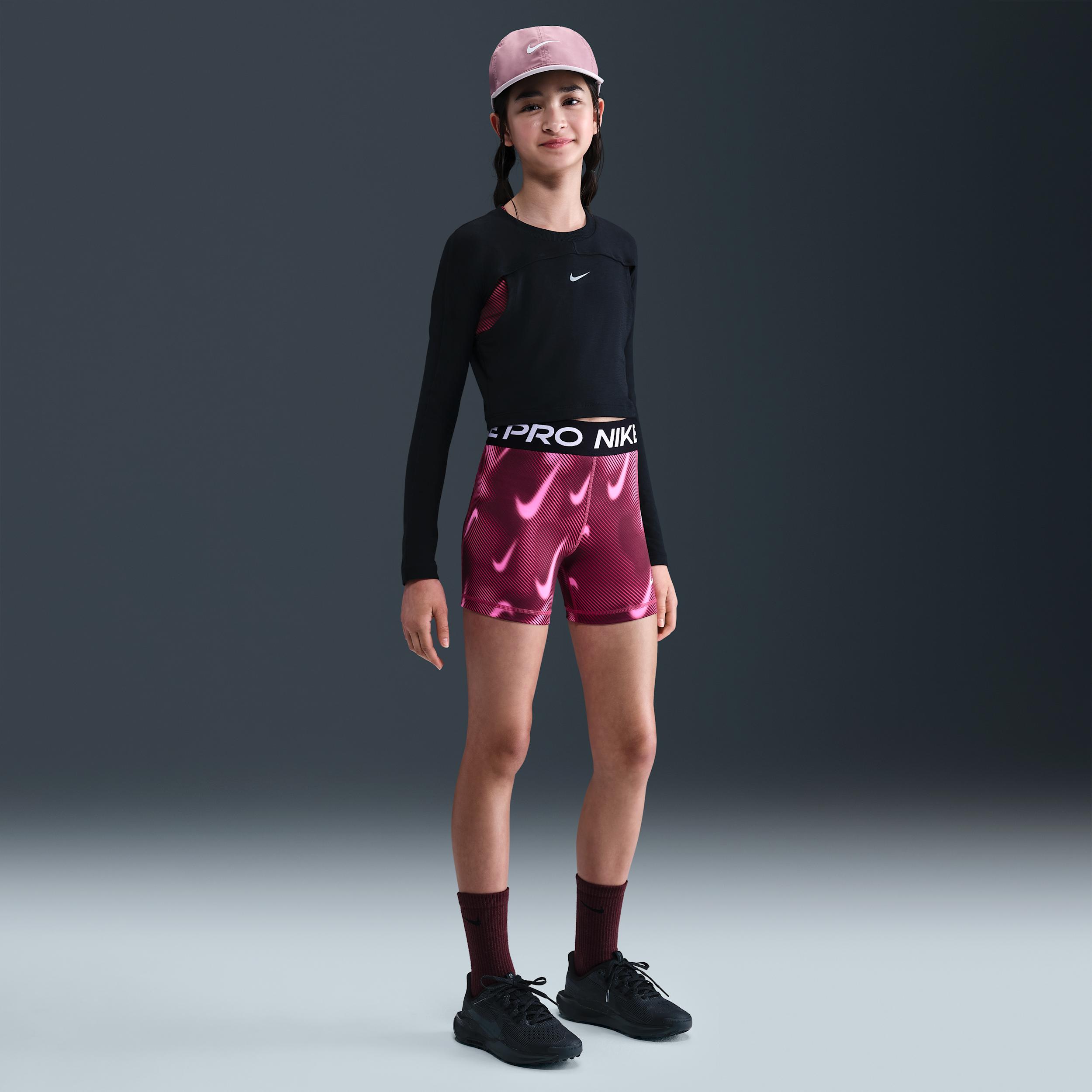 Nike Pro Big Kids' (Girls') Dri-FIT 3" Shorts by NIKE