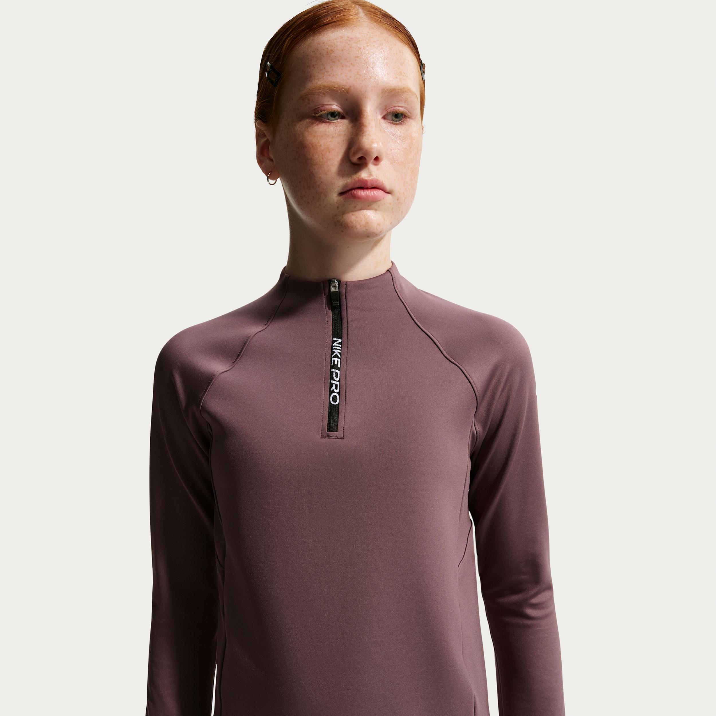 Nike Pro Big Kids' (Girls') Dri-FIT Half-Zip Long Sleeve by NIKE