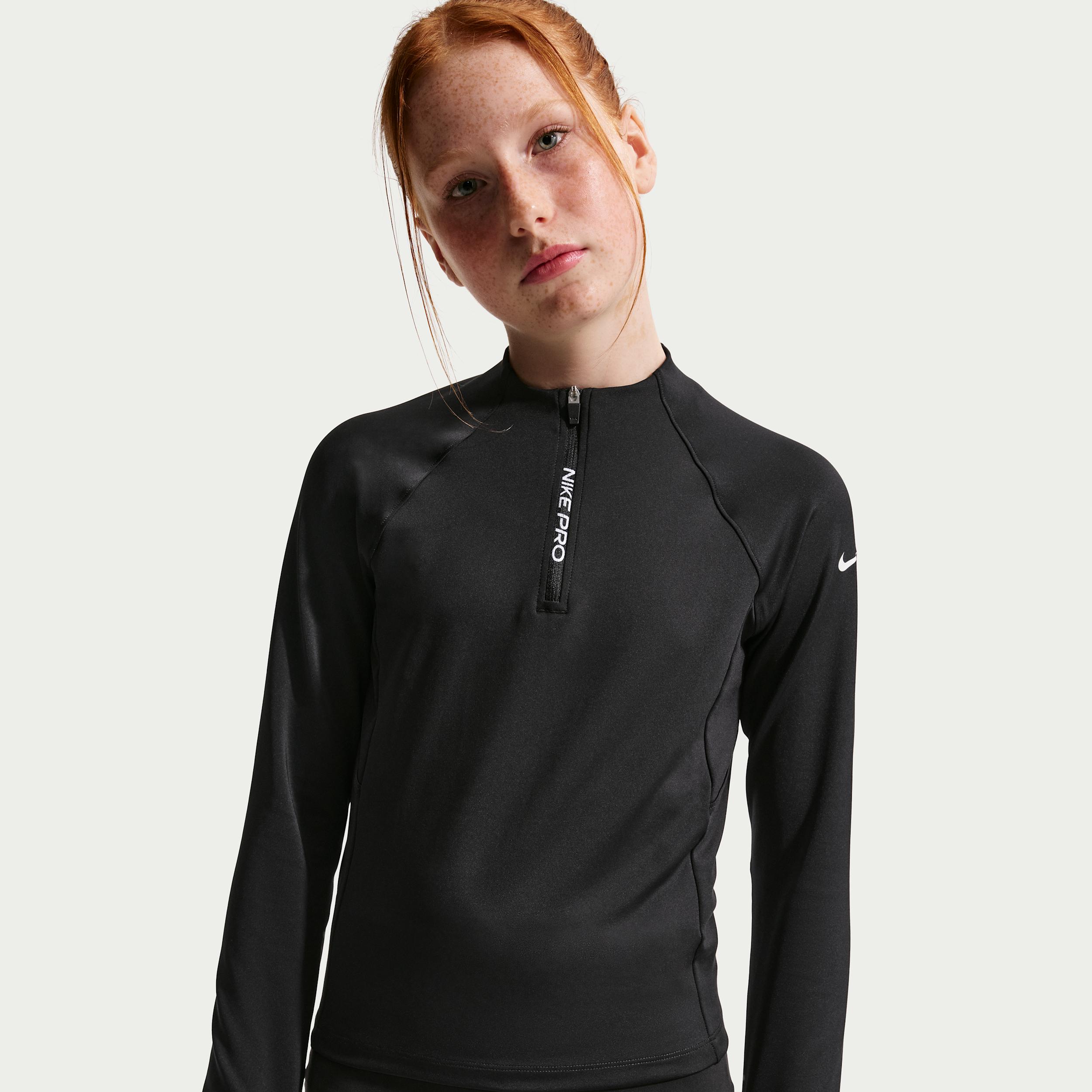 Nike Pro Big Kids' (Girls') Dri-FIT Half-Zip Long Sleeve by NIKE
