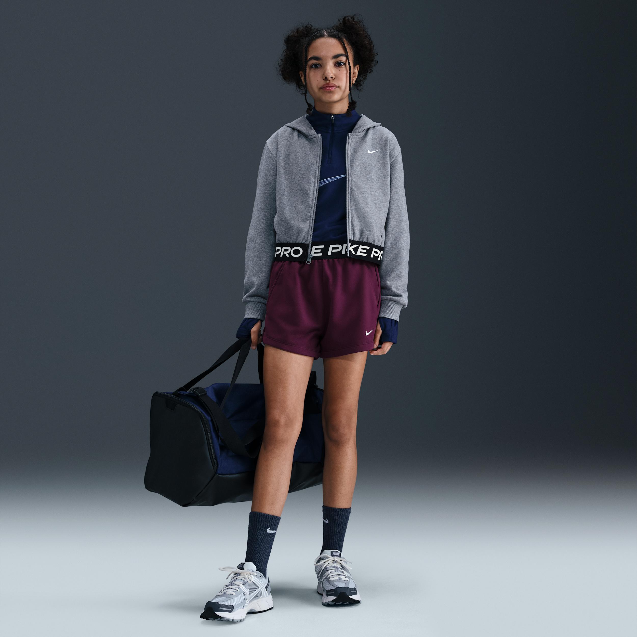 Nike Pro Fleece Big Kids' (Girls') Dri-FIT Shorts by NIKE