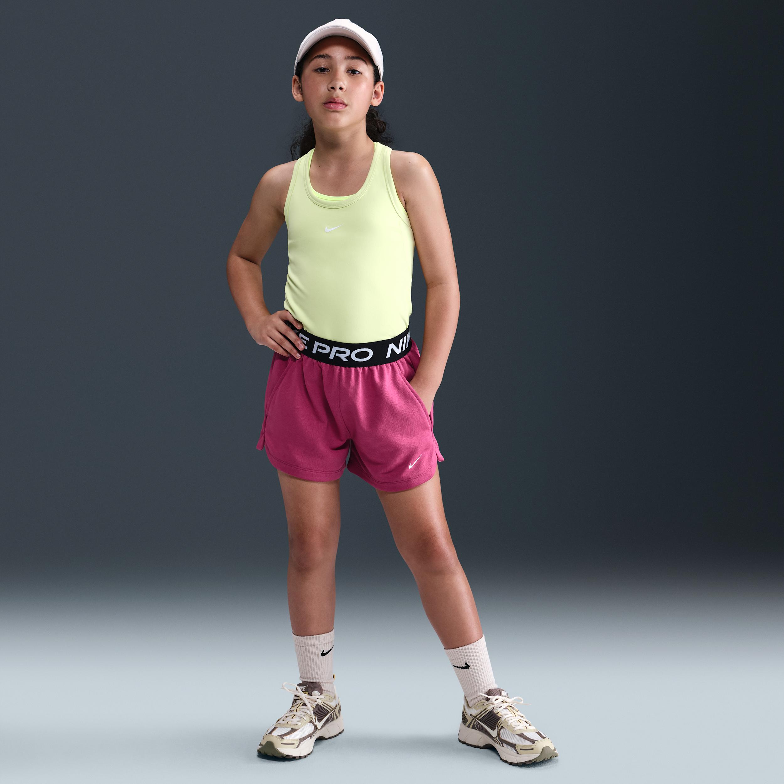 Nike Pro Fleece Big Kids' (Girls') Dri-FIT Shorts by NIKE