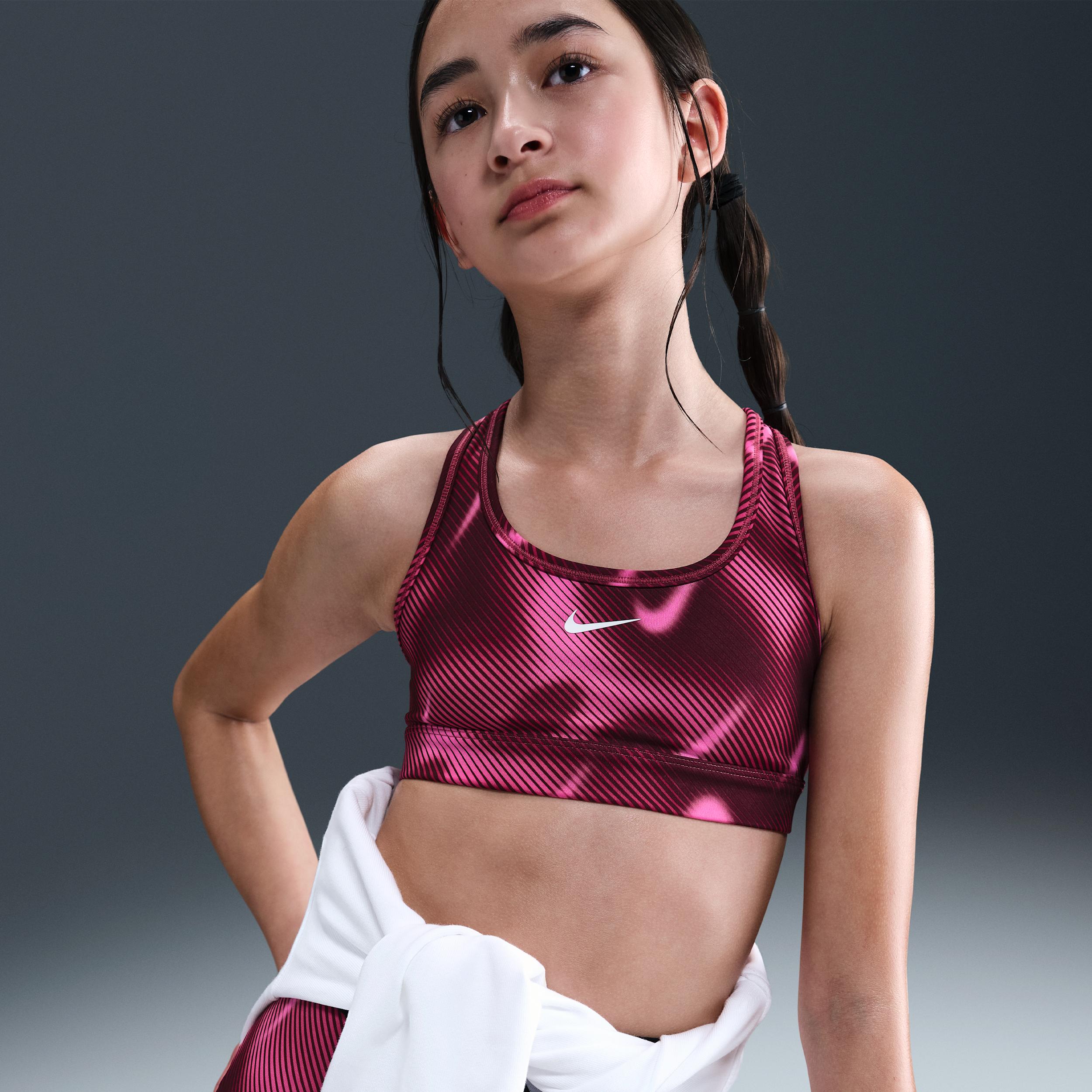 Nike Pro Swoosh Big Kids' (Girls') Sports Bra by NIKE