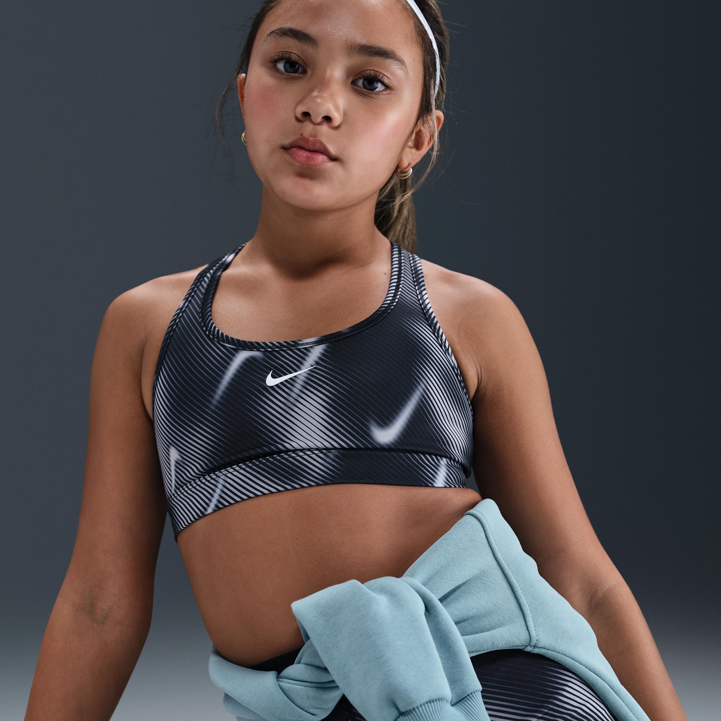 Nike Pro Swoosh Big Kids' (Girls') Sports Bra by NIKE