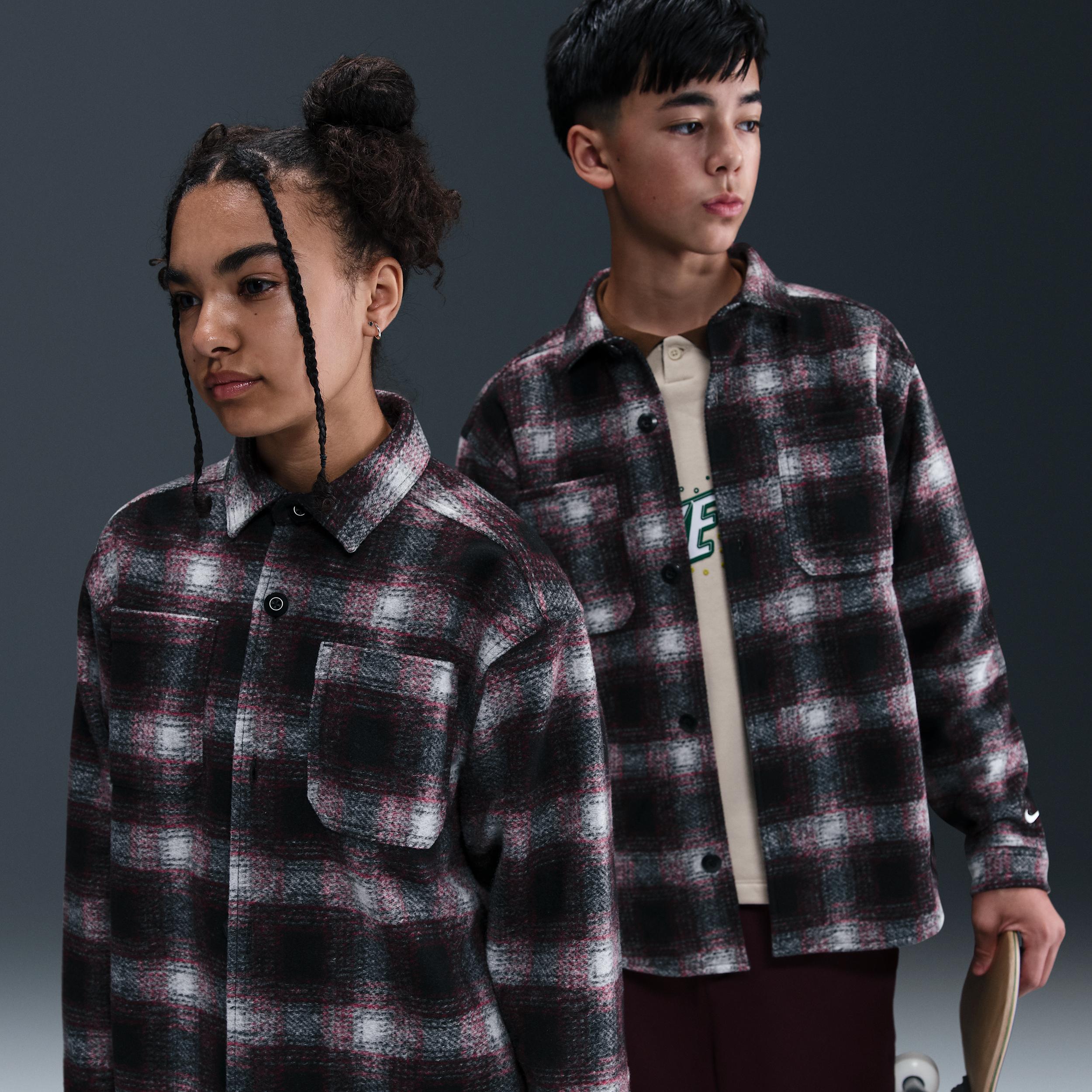 Nike SB Big Kids' Long-Sleeve Button Down Shirt by NIKE
