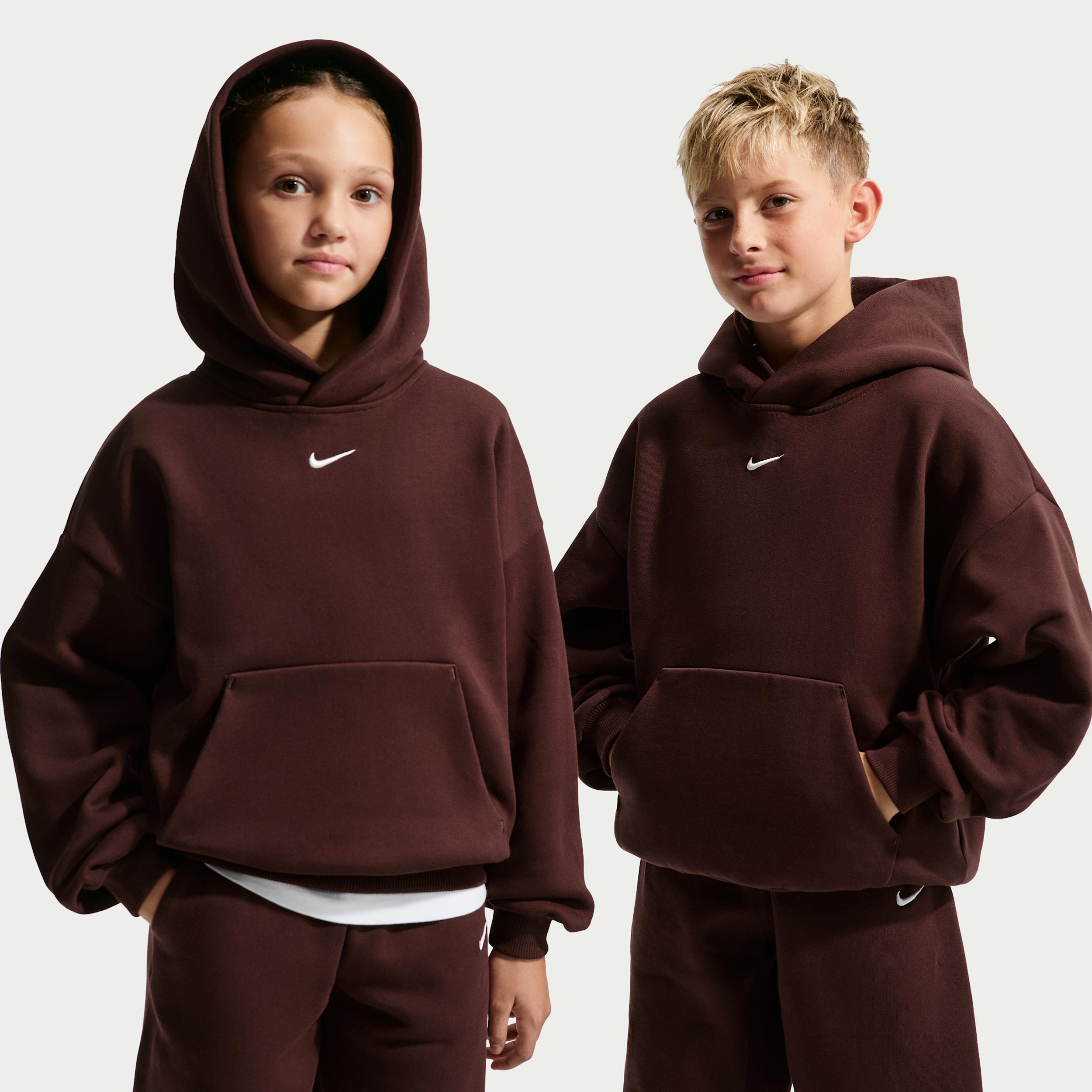 Nike Solo Swoosh Big Kids' Fleece Pullover Hoodie by NIKE