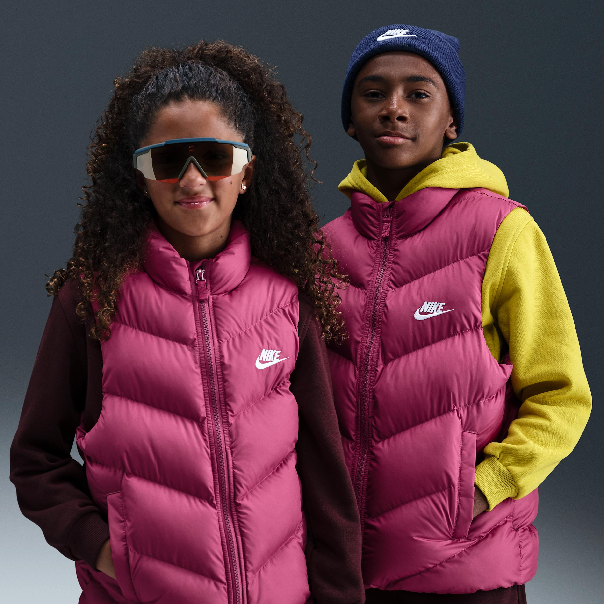 Nike Sportswear All Day Play Big Kids' Therma-FIT Loose-Fit Puffer Vest by NIKE