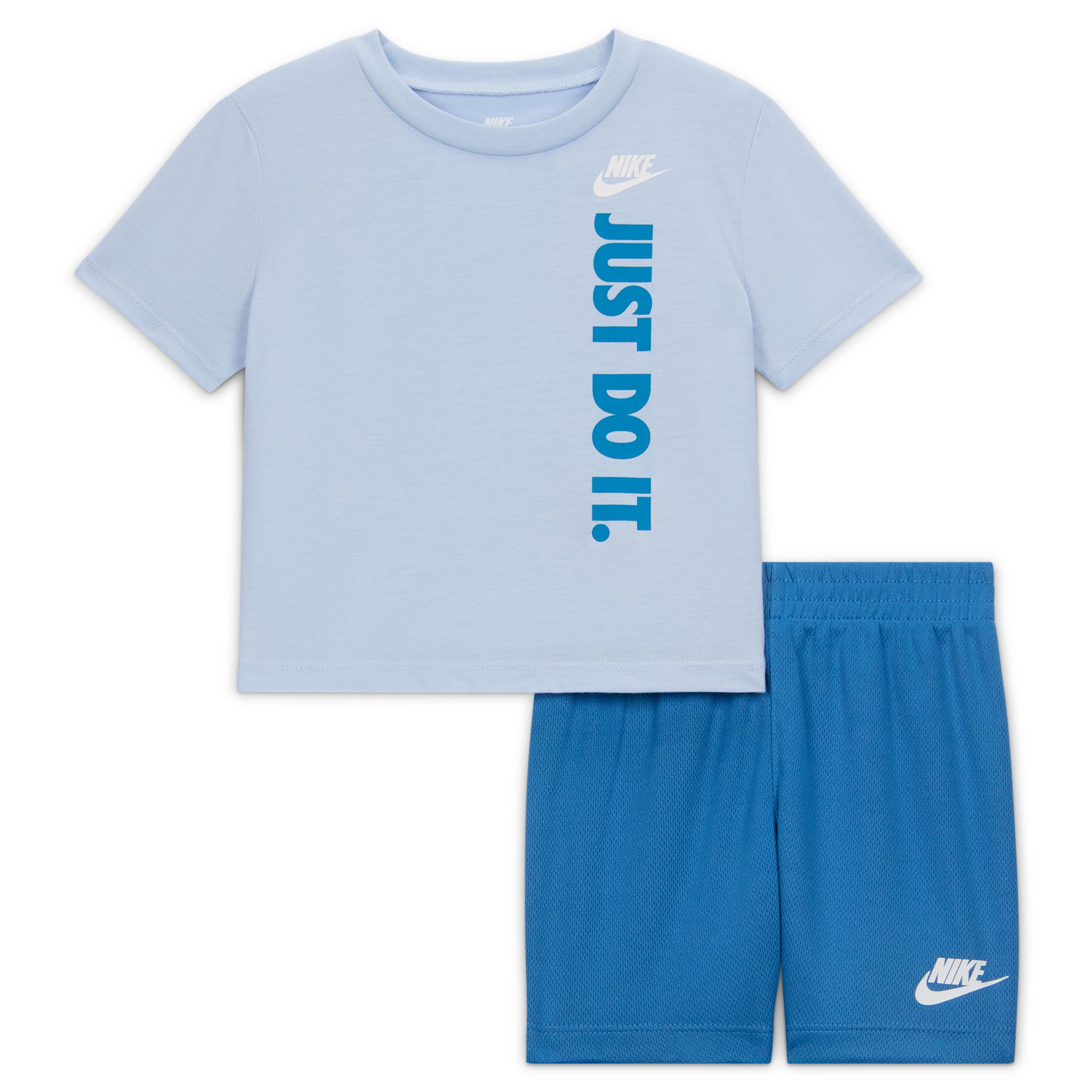 Nike Sportswear Baby "Just Do It" Graphic T-Shirt and Mesh Shorts Set by NIKE