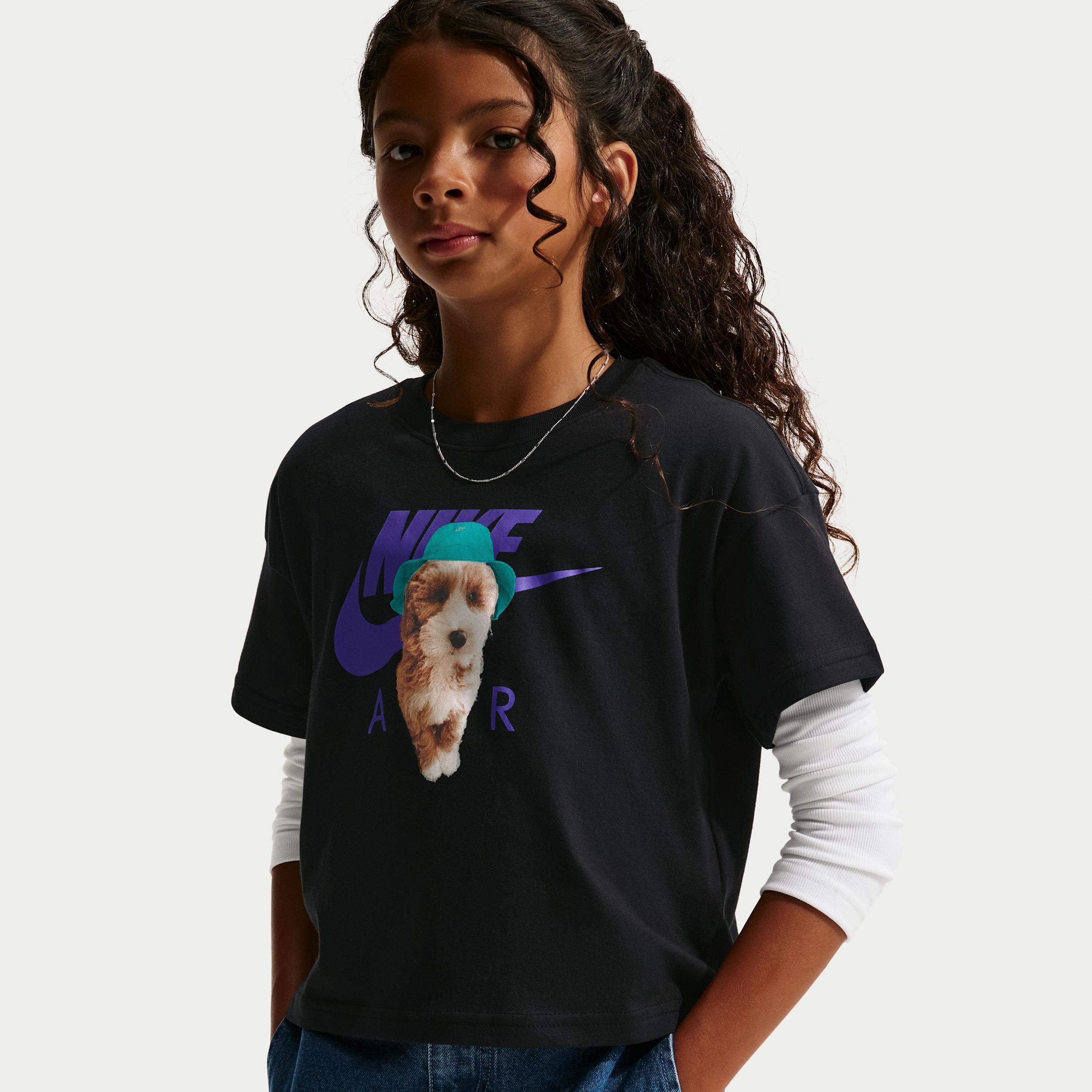 Nike Sportswear Big Kids' (Girls') Boxy T-Shirt by NIKE