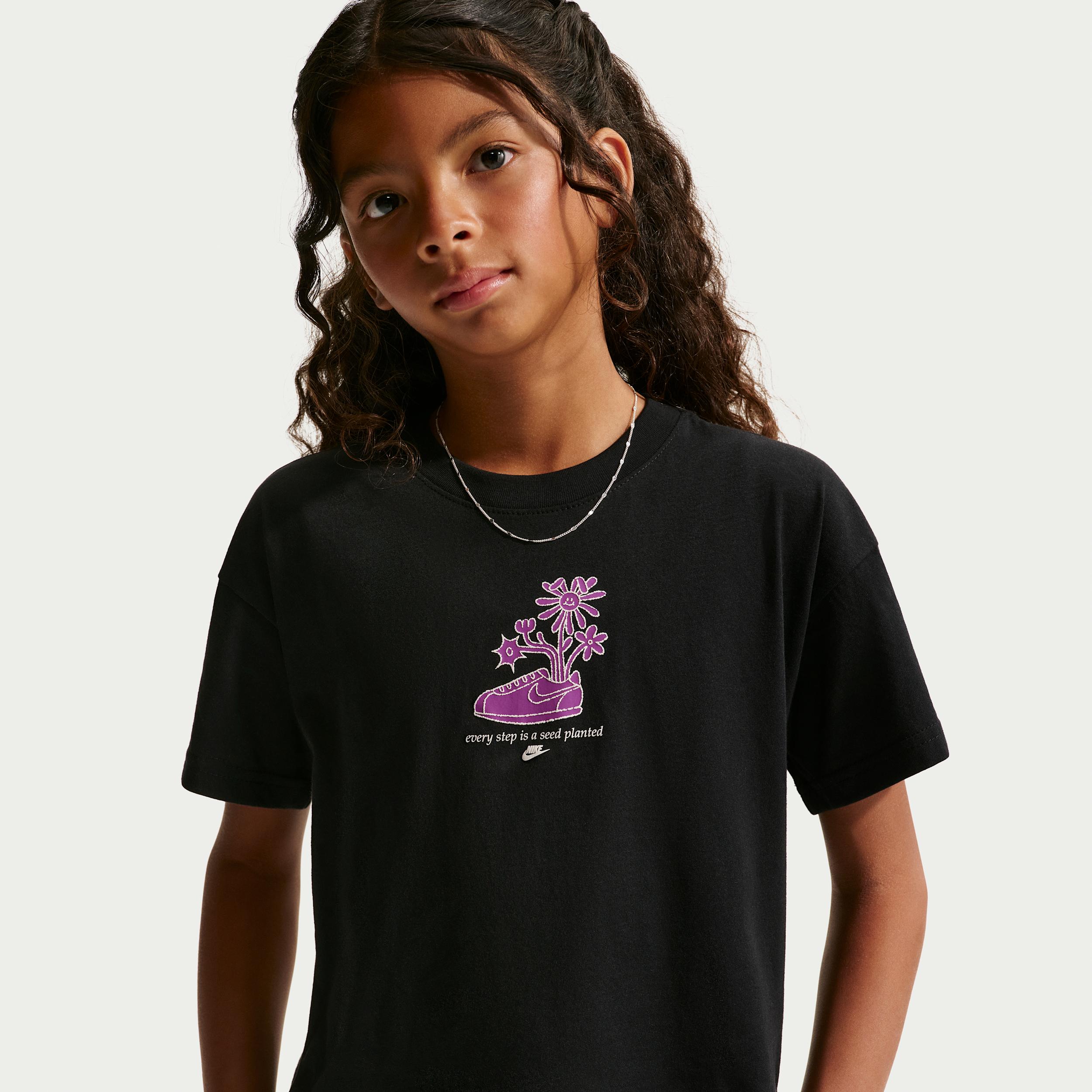 Nike Sportswear Big Kids' (Girls') Boxy T-Shirt by NIKE
