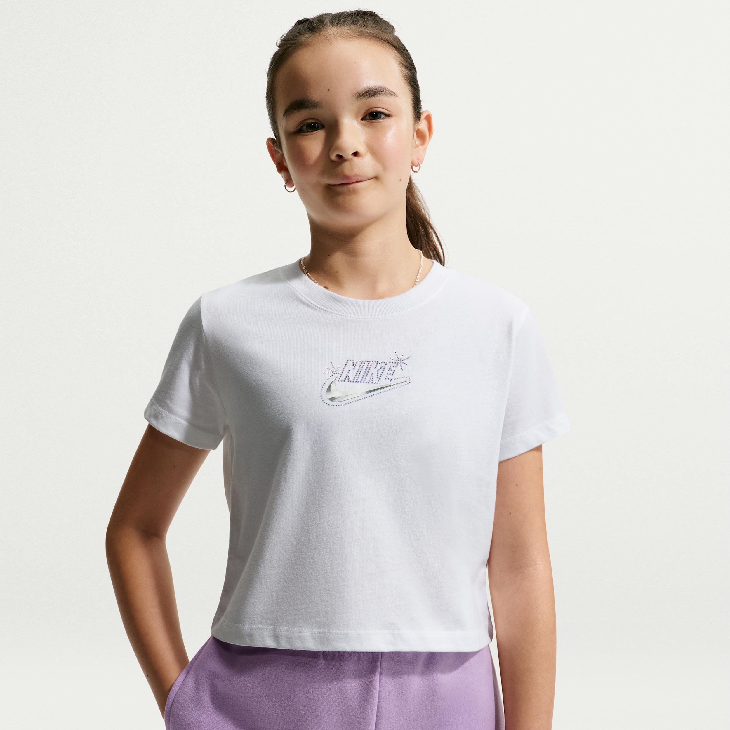 Nike Sportswear Big Kids' (Girls') Cropped T-Shirt by NIKE