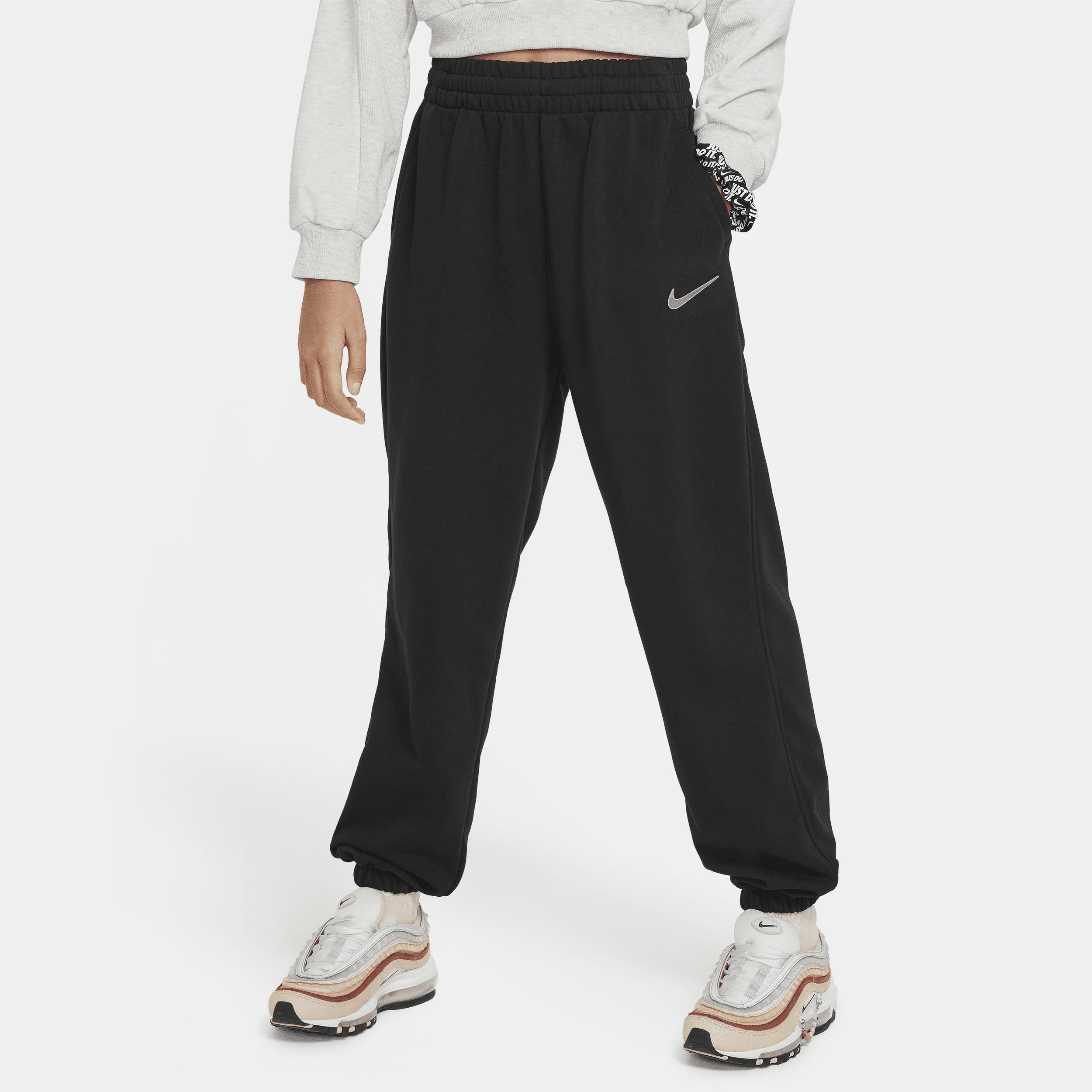 Nike Sportswear Big Kids' (Girls') Dri-FIT Loose Fleece Jogger Pants by NIKE