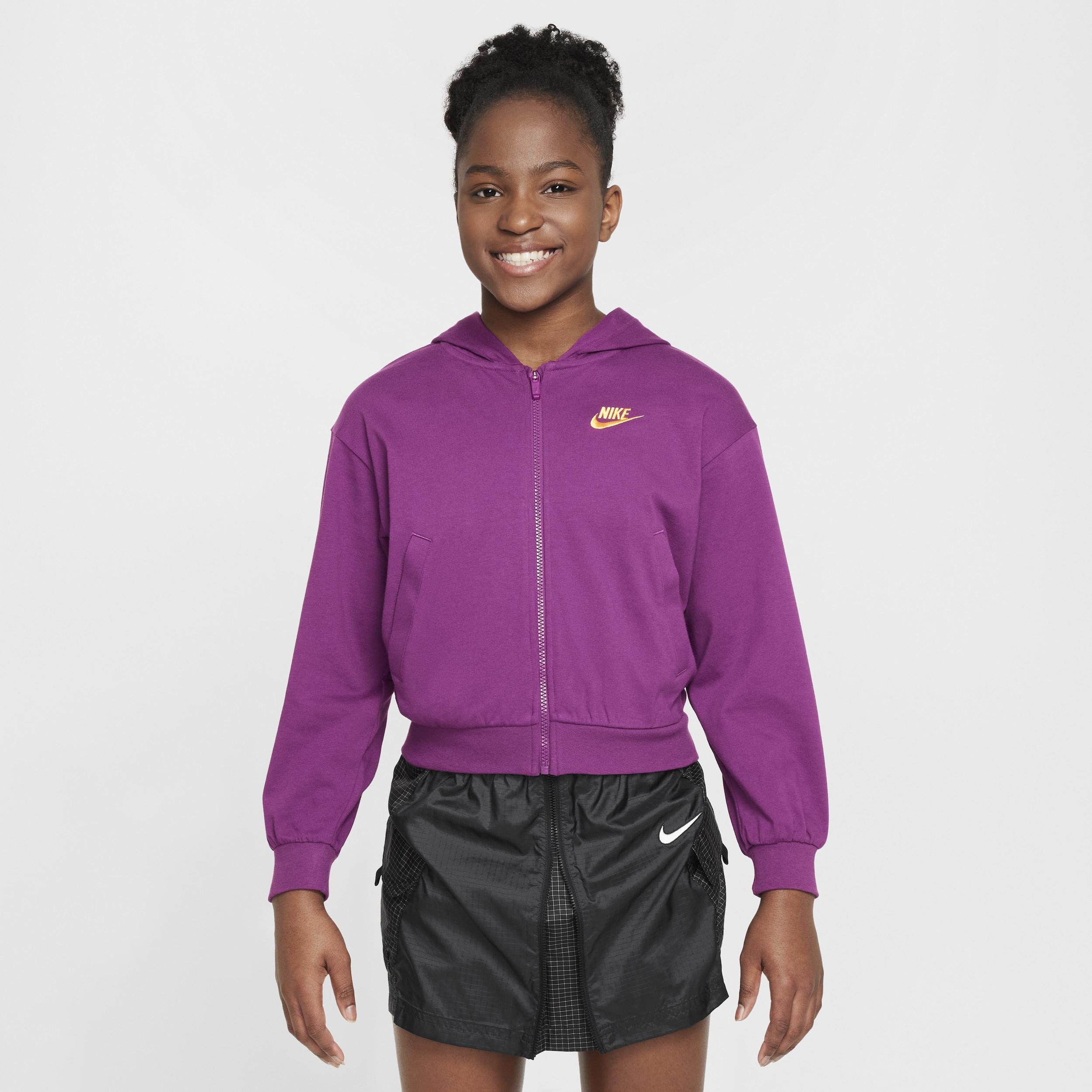 Nike Sportswear Big Kids' (Girls') Full-Zip Hoodie by NIKE