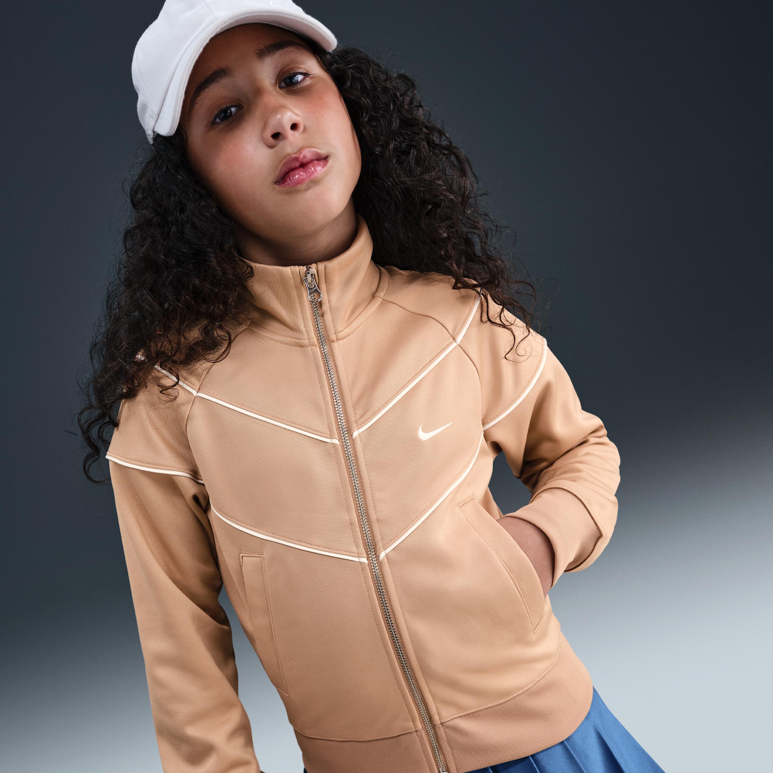 Nike Sportswear Big Kids' (Girls') Knit Track Jacket by NIKE