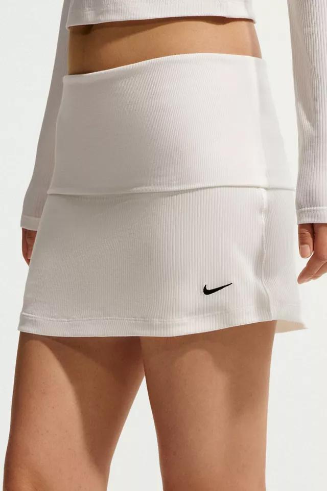 Nike Sportswear Chill Ribbed Knit Foldover Mini Skort by NIKE