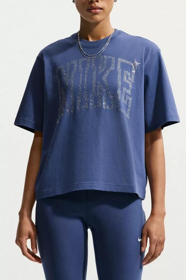 Nike Sportswear Classic Rhinestone Graphic Loose Tee by NIKE
