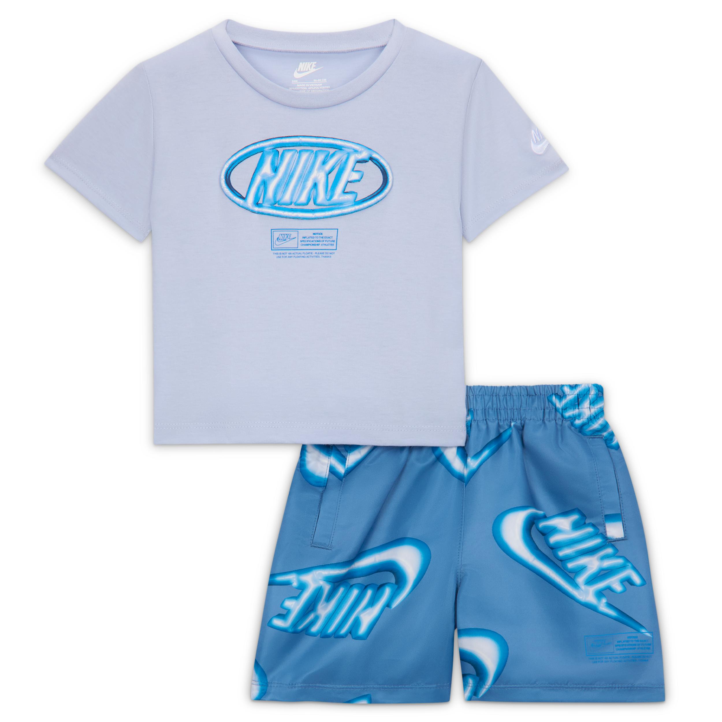 Nike Sportswear Club Baby 2-Piece Floatie T-Shirt and Shorts Set by NIKE