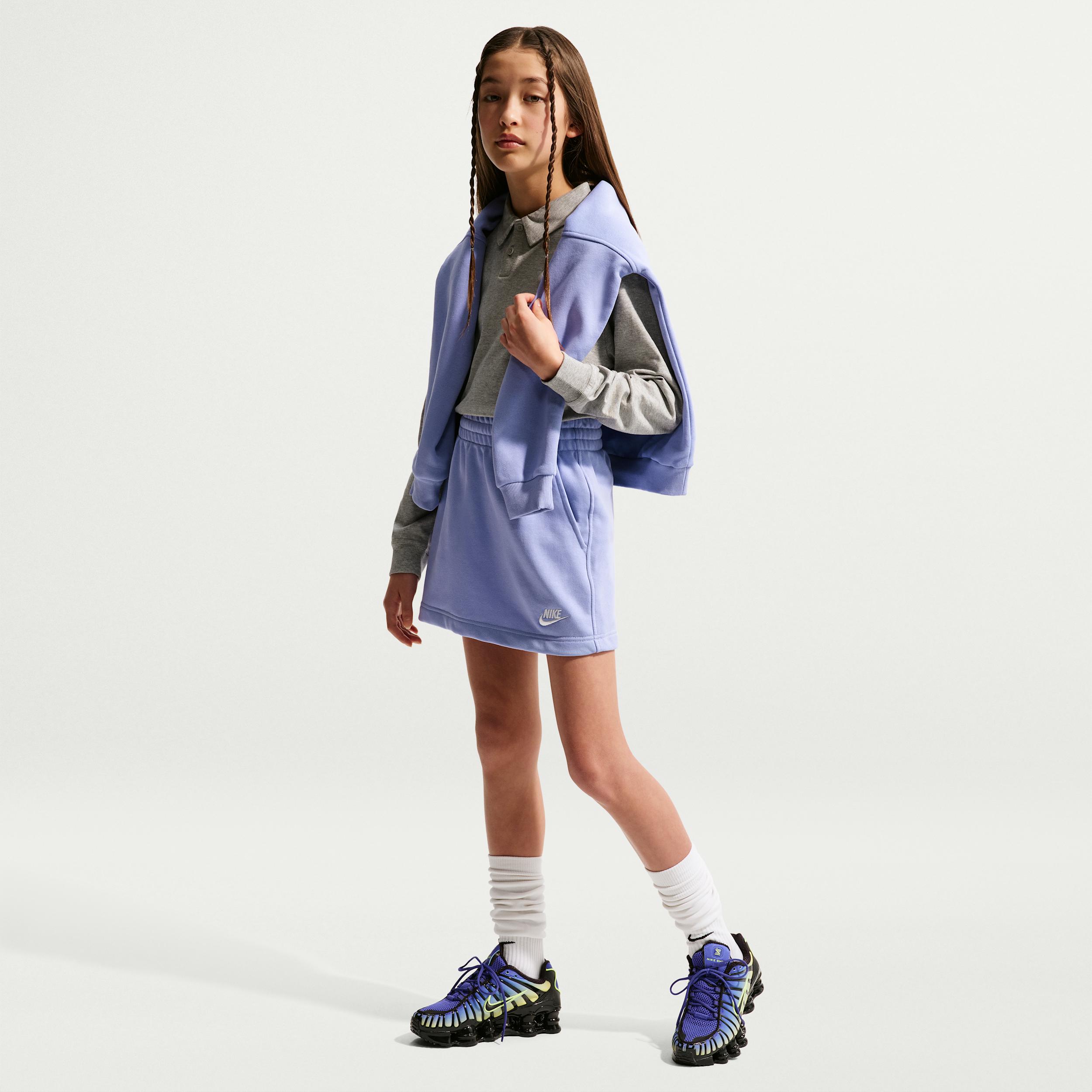 Nike Sportswear Club Big Kids' (Girls') French Terry Skirt by NIKE