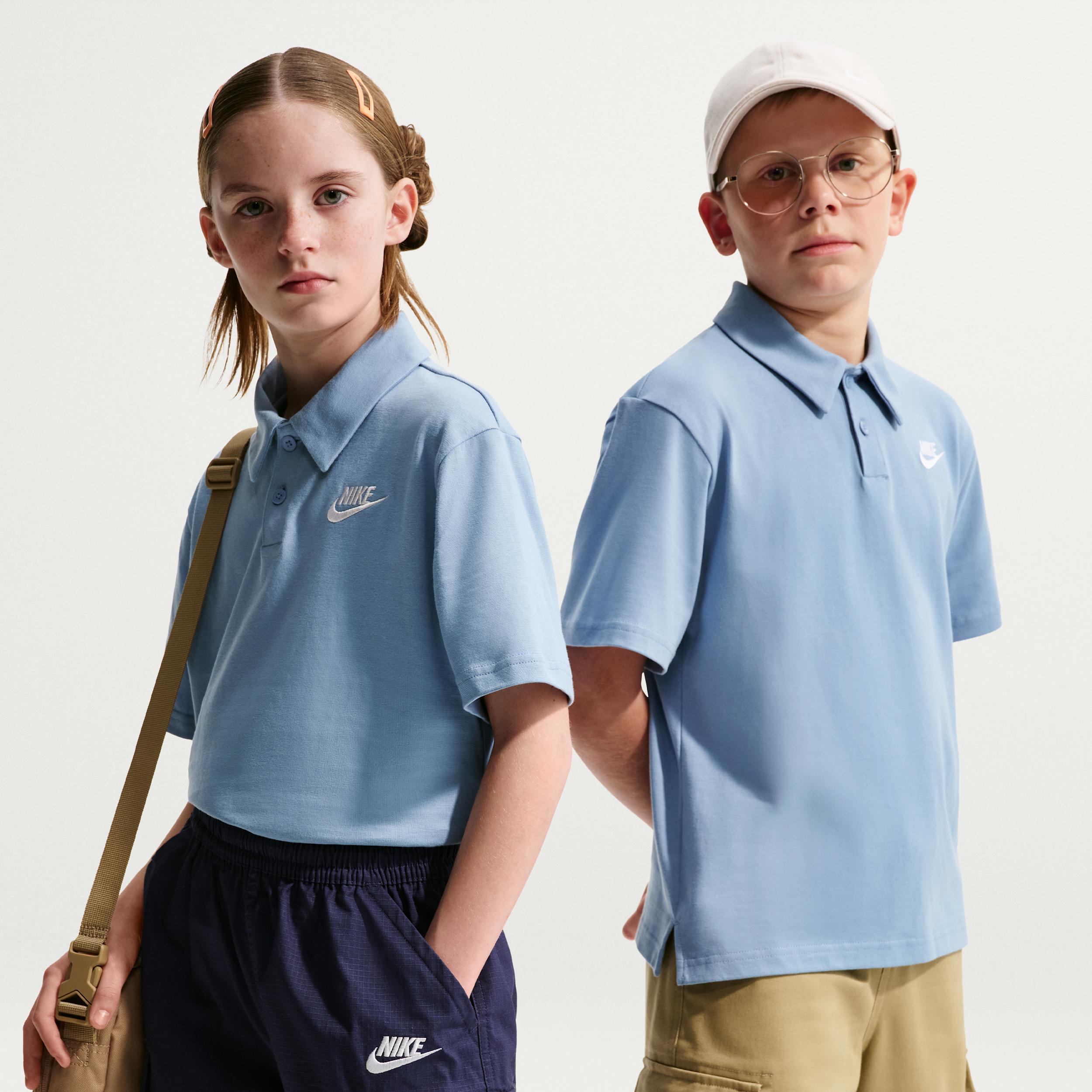 Nike Sportswear Club Big Kids' Knit Short-Sleeve Polo by NIKE