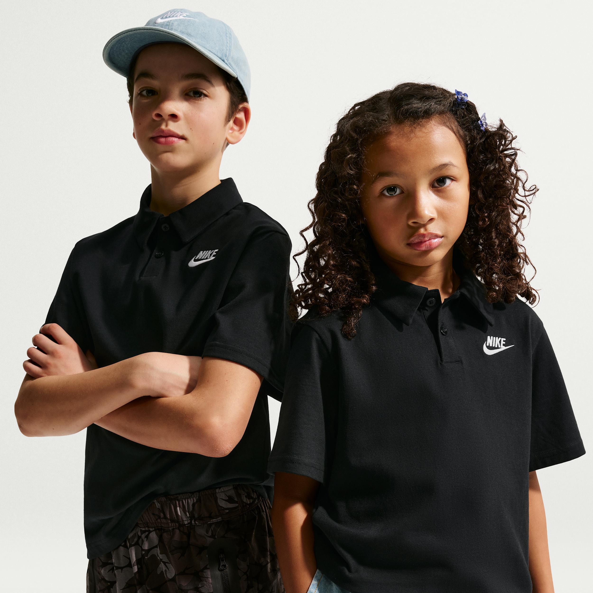 Nike Sportswear Club Big Kids' Knit Short-Sleeve Polo by NIKE