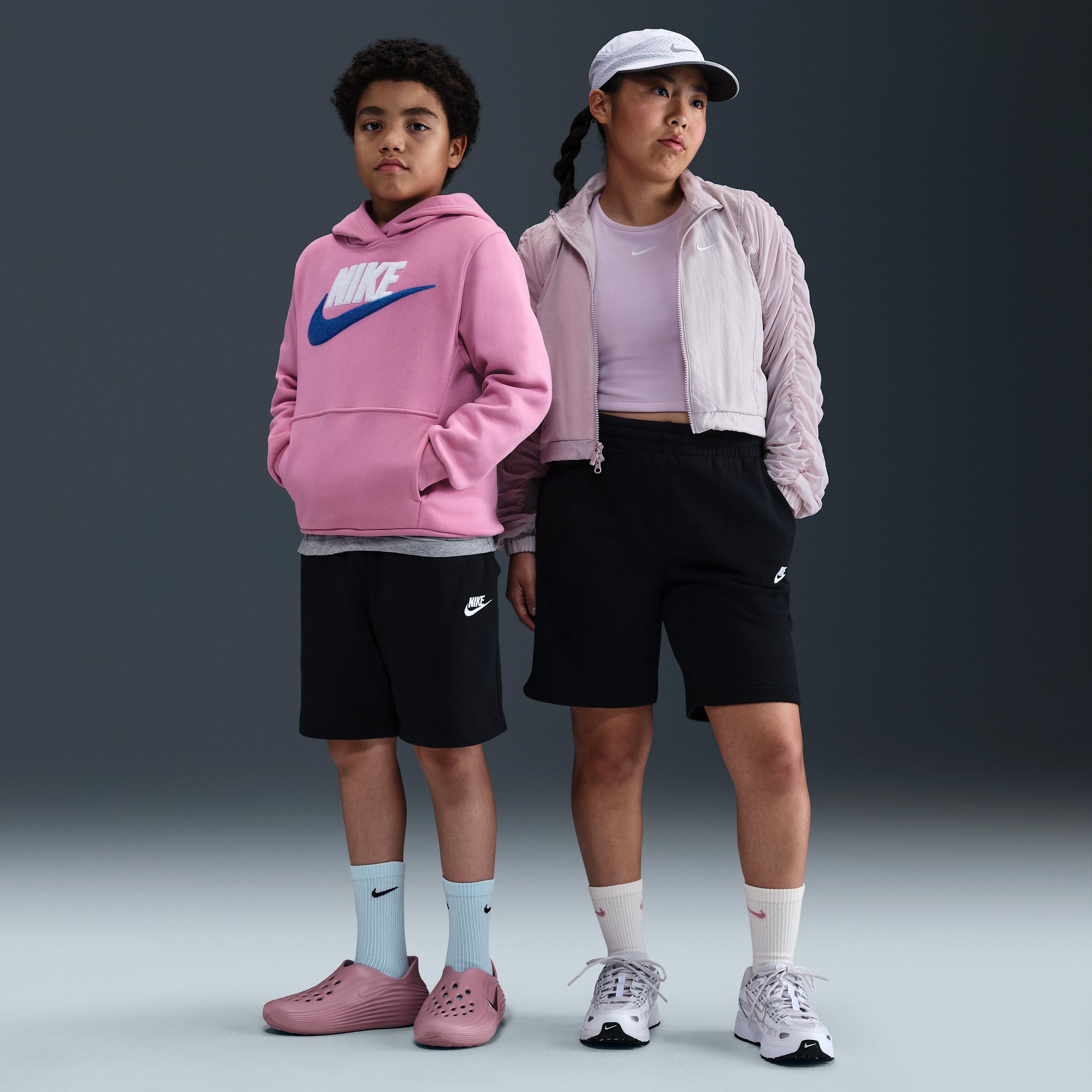 Nike Sportswear Club Fleece Big Kids' French Terry Shorts (Extended Size) by NIKE
