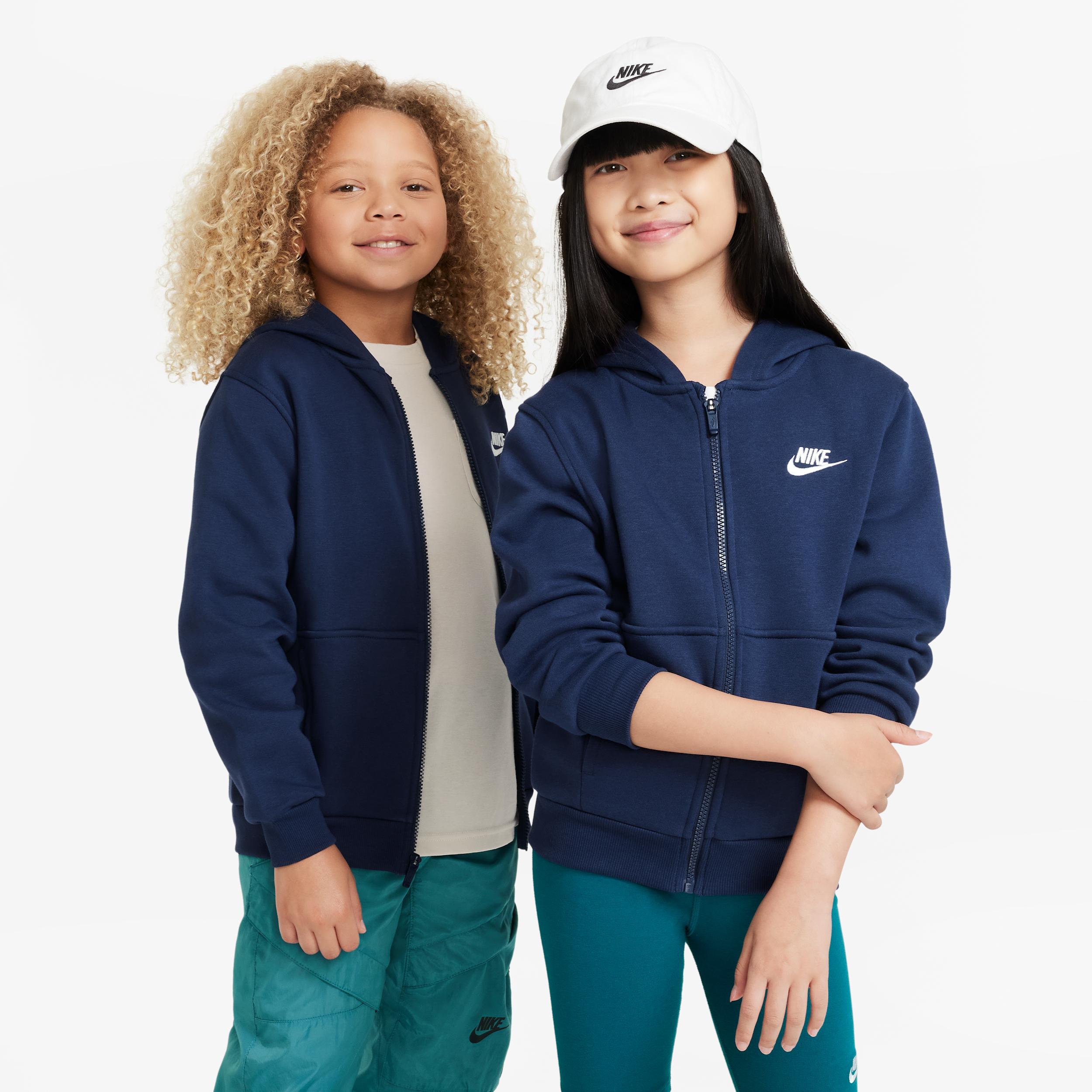 Nike Sportswear Club Fleece Big Kids' Full-Zip Hoodie by NIKE