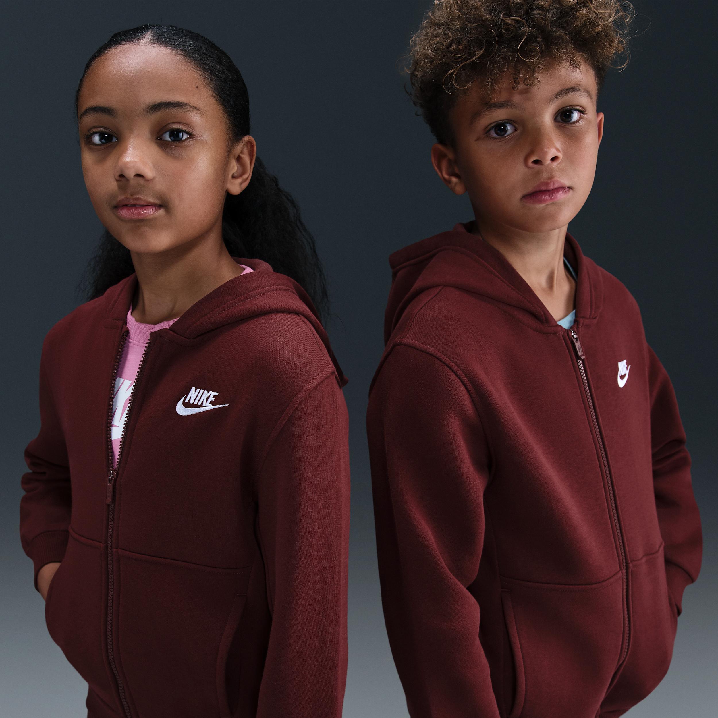 Nike Sportswear Club Fleece Big Kids' Full-Zip Hoodie by NIKE