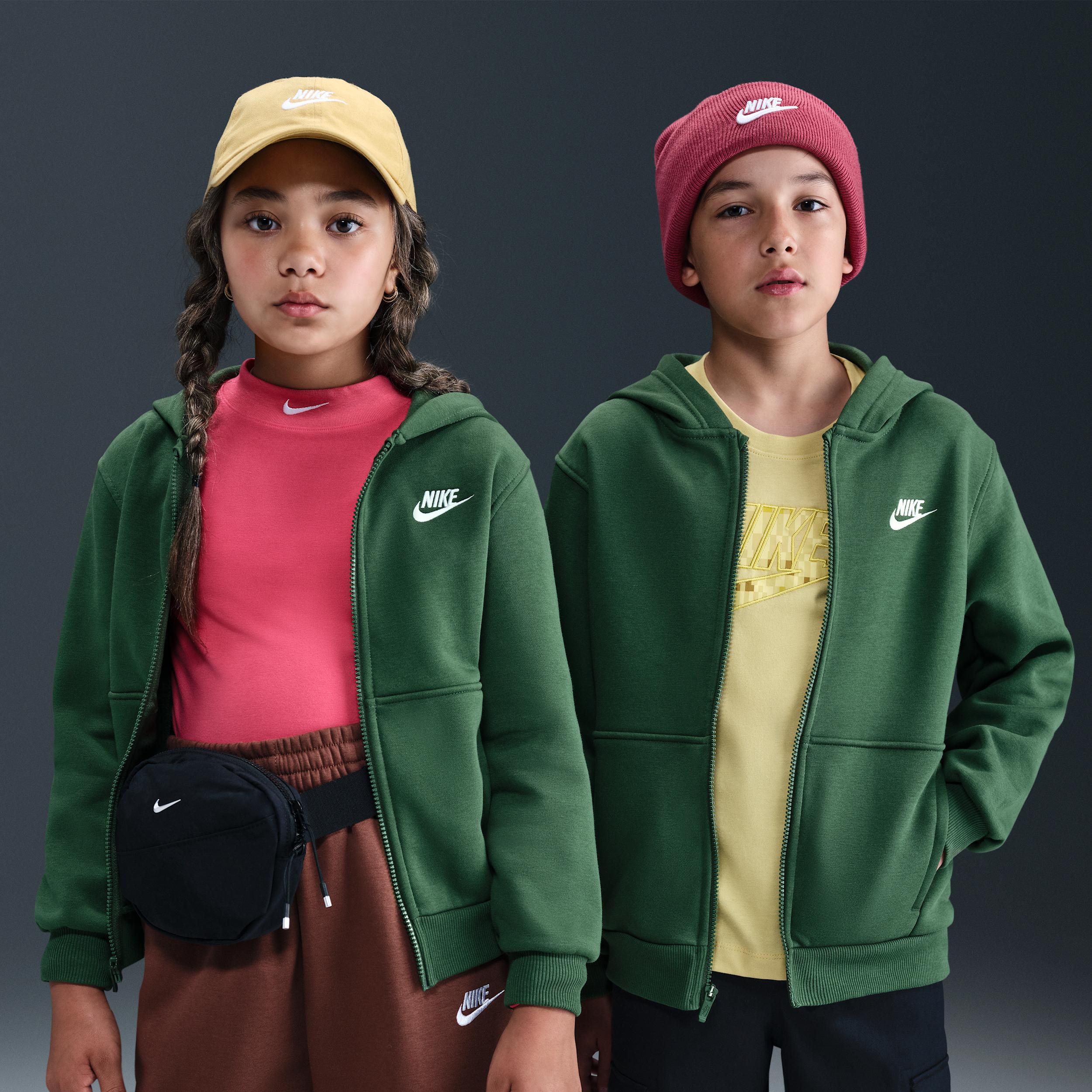 Nike Sportswear Club Fleece Big Kids' Full-Zip Hoodie by NIKE