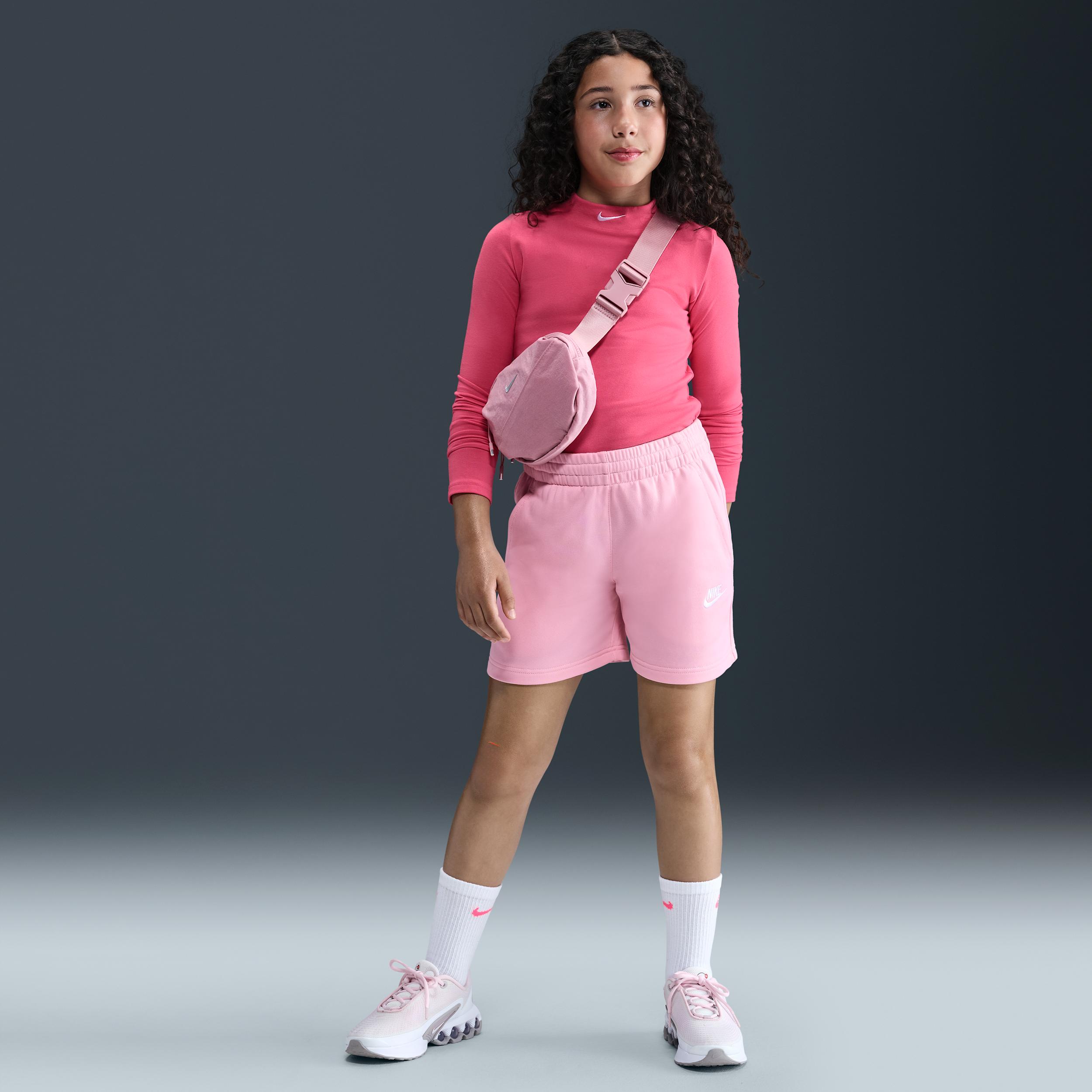Nike Sportswear Club Fleece Big Kids' (Girls') 5" French Terry Shorts by NIKE