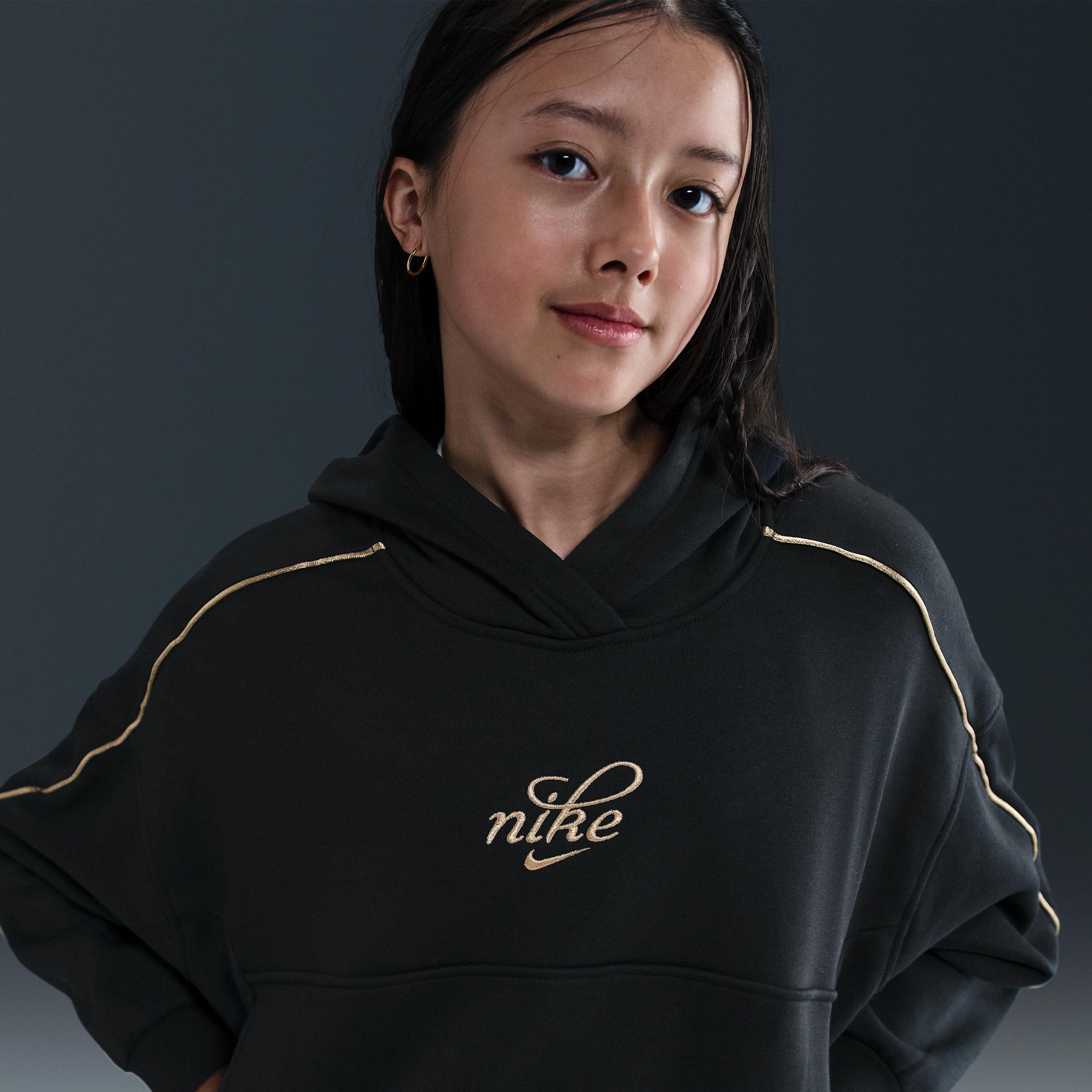 Nike Sportswear Club Fleece Big Kids' (Girls') Boxy Hoodie by NIKE