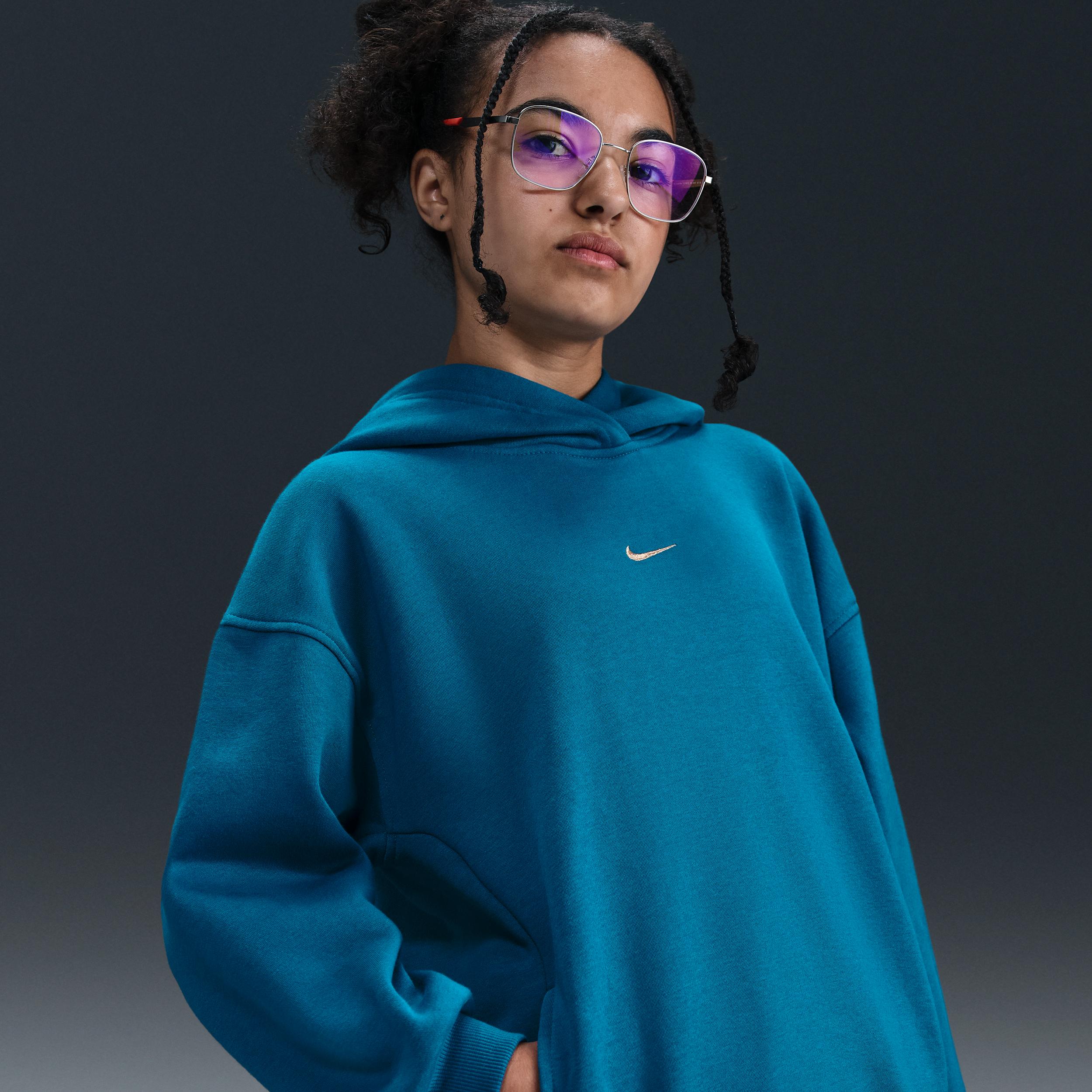 Nike Sportswear Club Fleece Big Kids' (Girls') Oversized Hoodie by NIKE