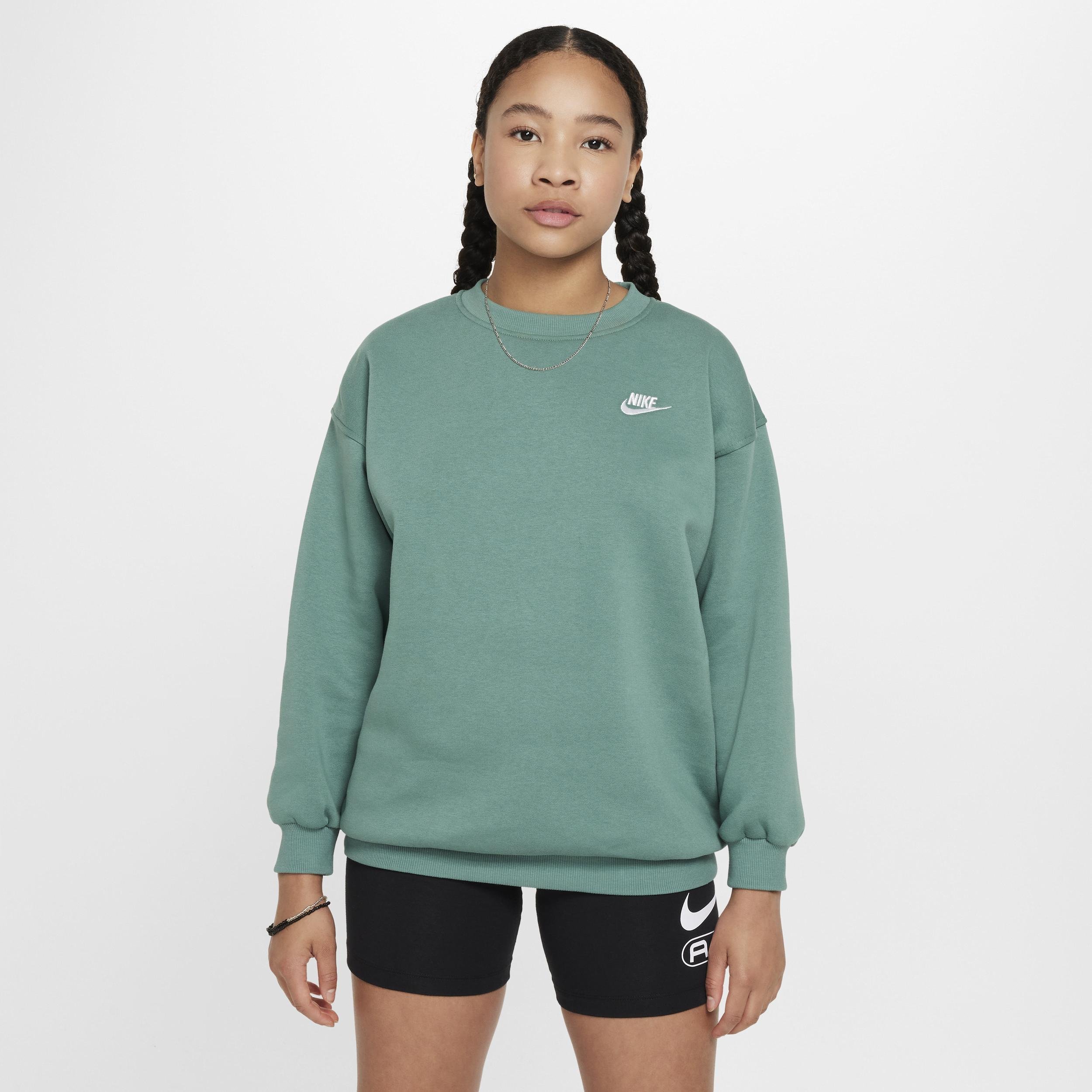 Nike Sportswear Club Fleece Big Kids' (Girls') Oversized Sweatshirt by NIKE