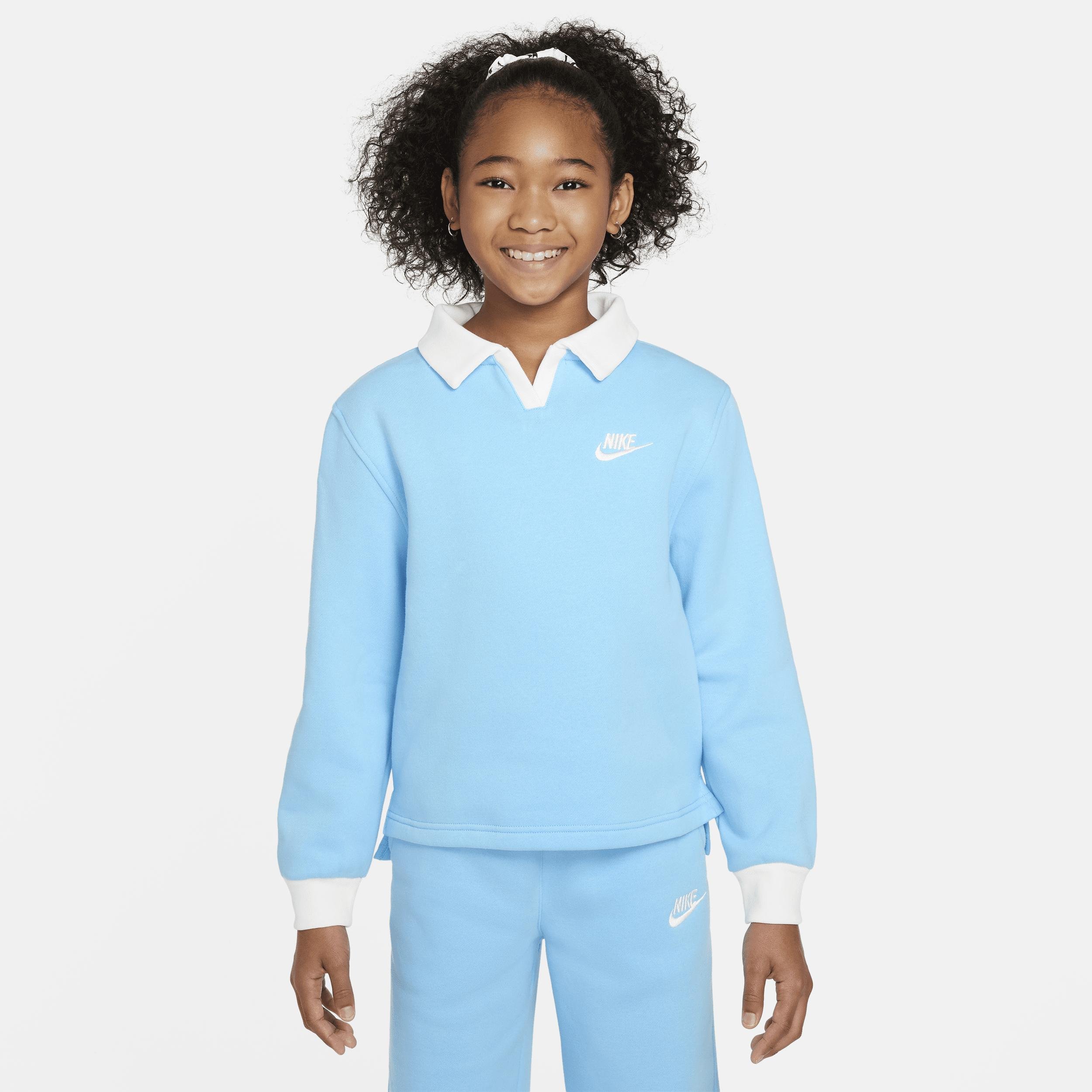 Nike Sportswear Club Fleece Big Kids' (Girls') Polo Top by NIKE
