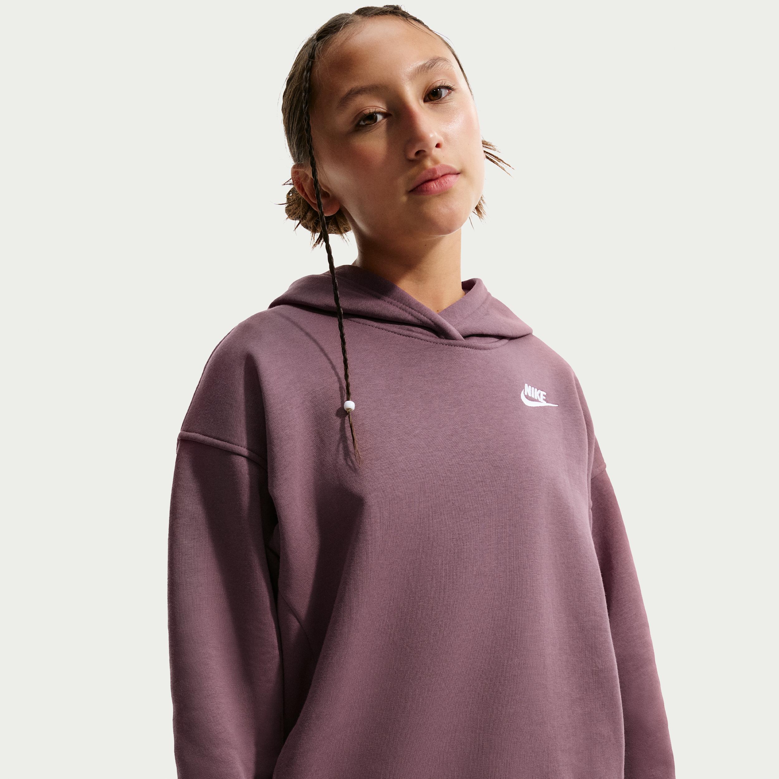 Nike Sportswear Club Fleece Big Kids' Oversized Pullover Hoodie by NIKE