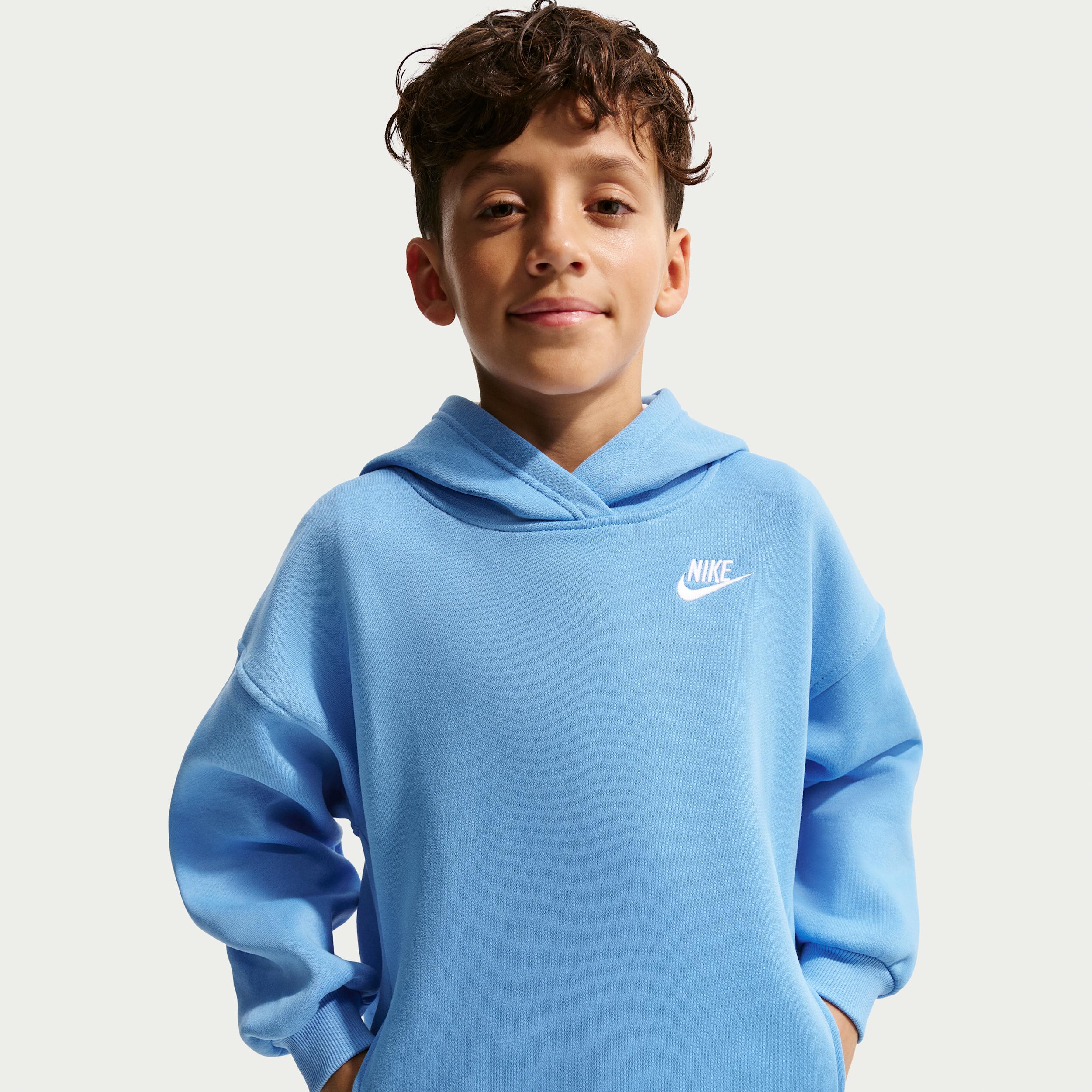Nike Sportswear Club Fleece Big Kids' Oversized Pullover Hoodie by NIKE
